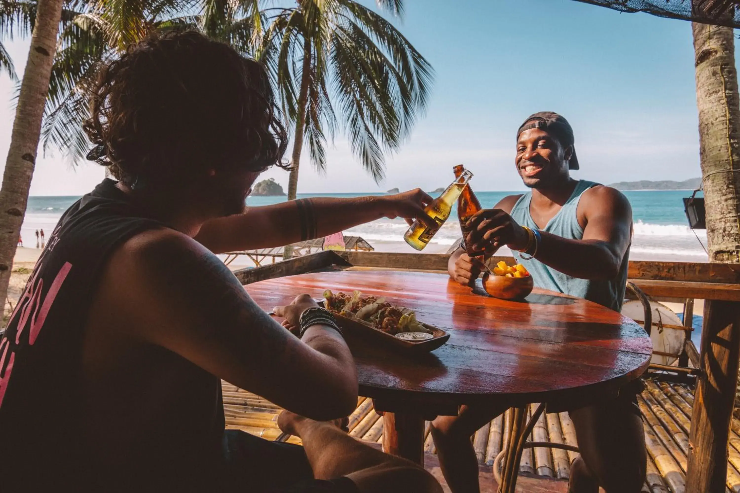 Alcoholic drinks in Mad Monkey Hostel Nacpan Beach
