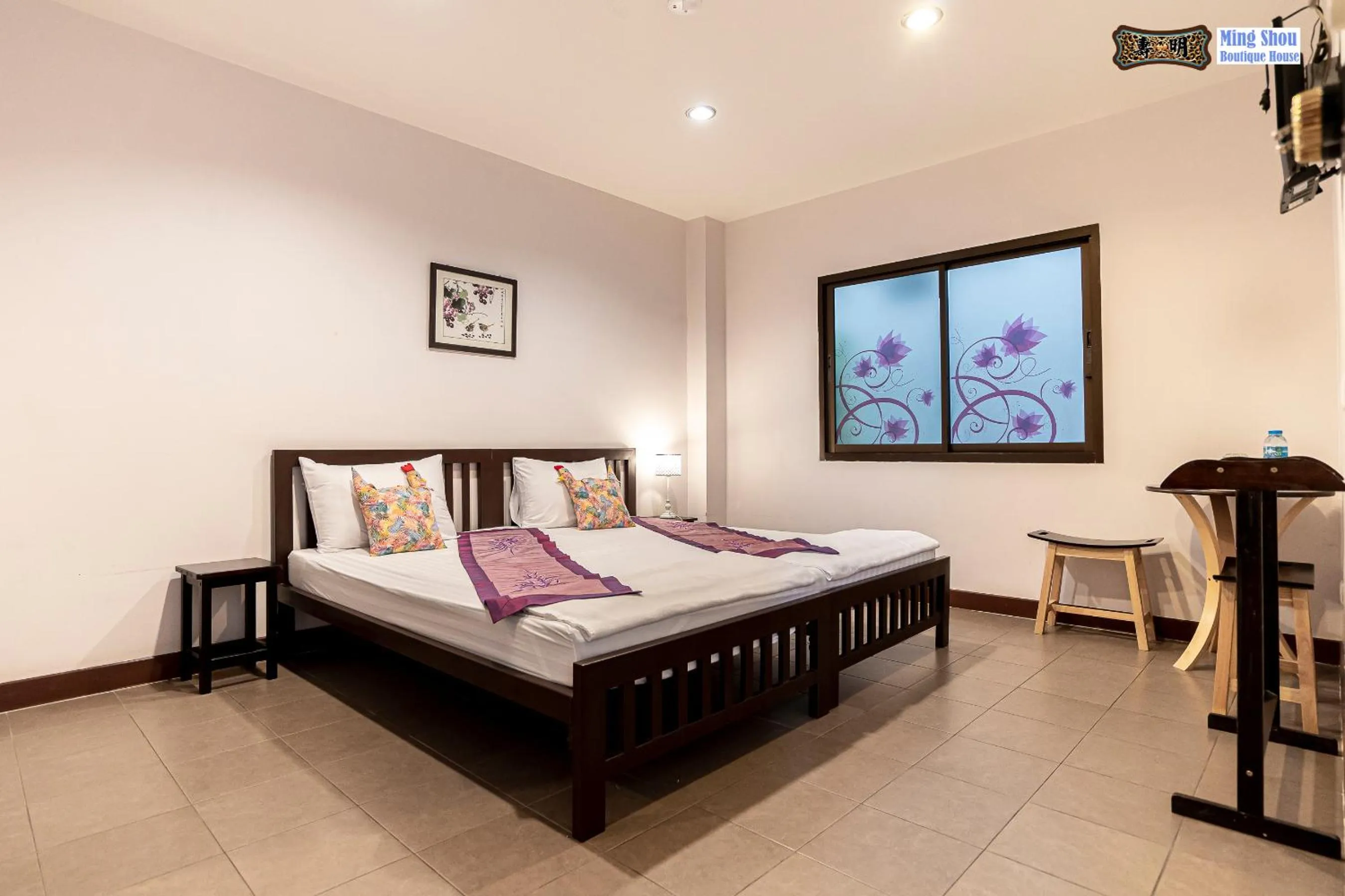 Bed in Ming Shou Boutique House