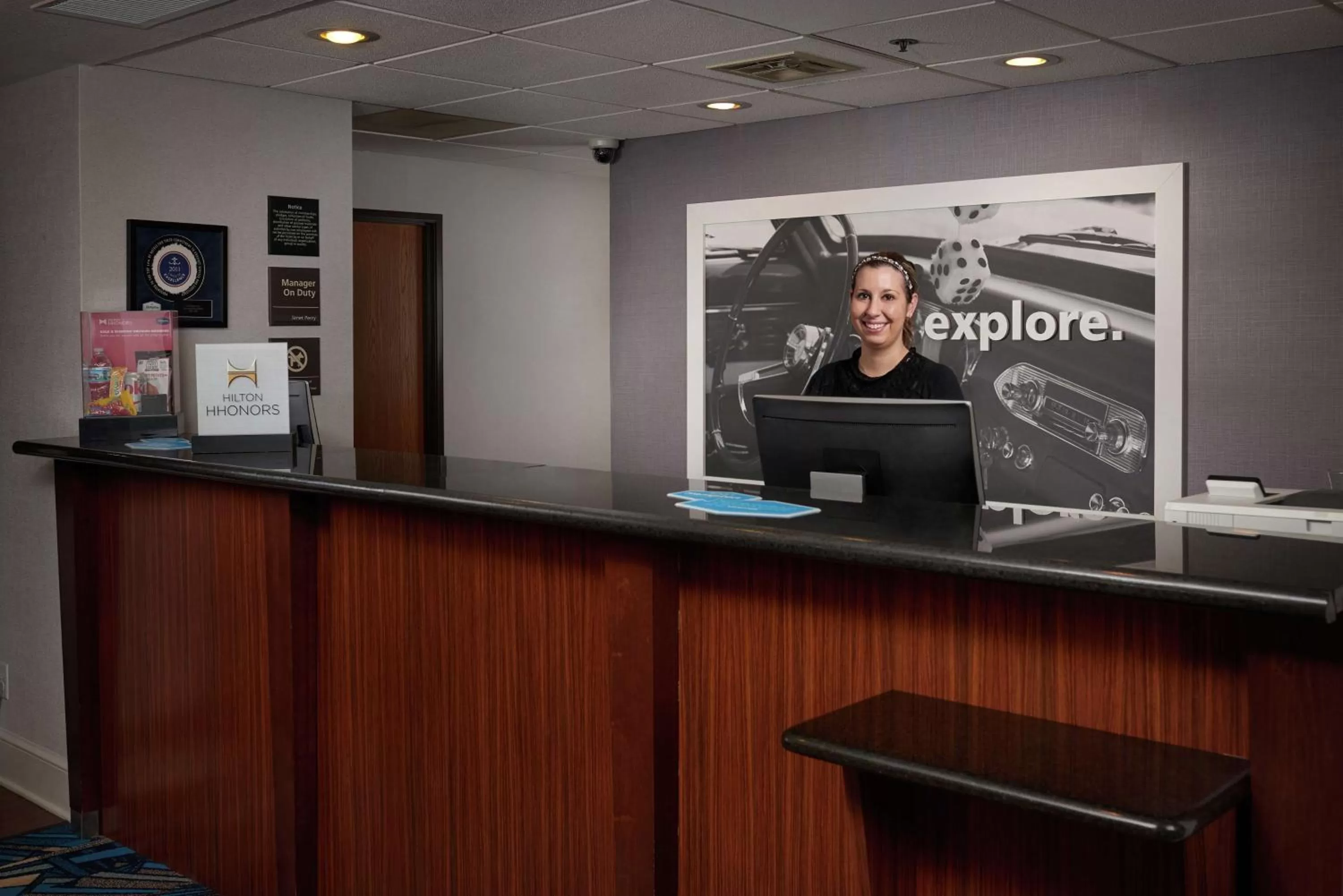 Lobby or reception in Hampton Inn by Hilton Youngstown-West I-80