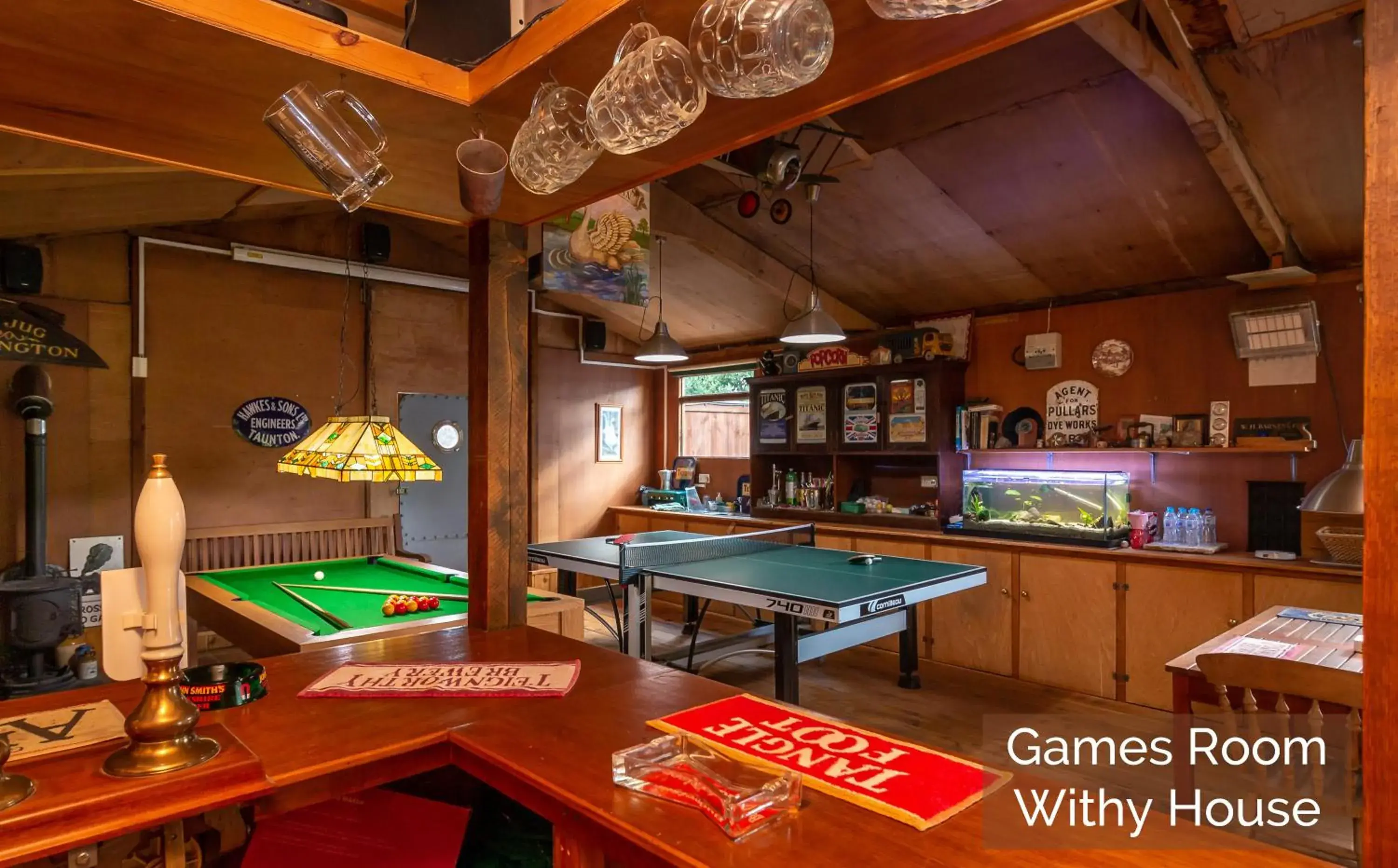 Activities, Billiards in Withy Cottages