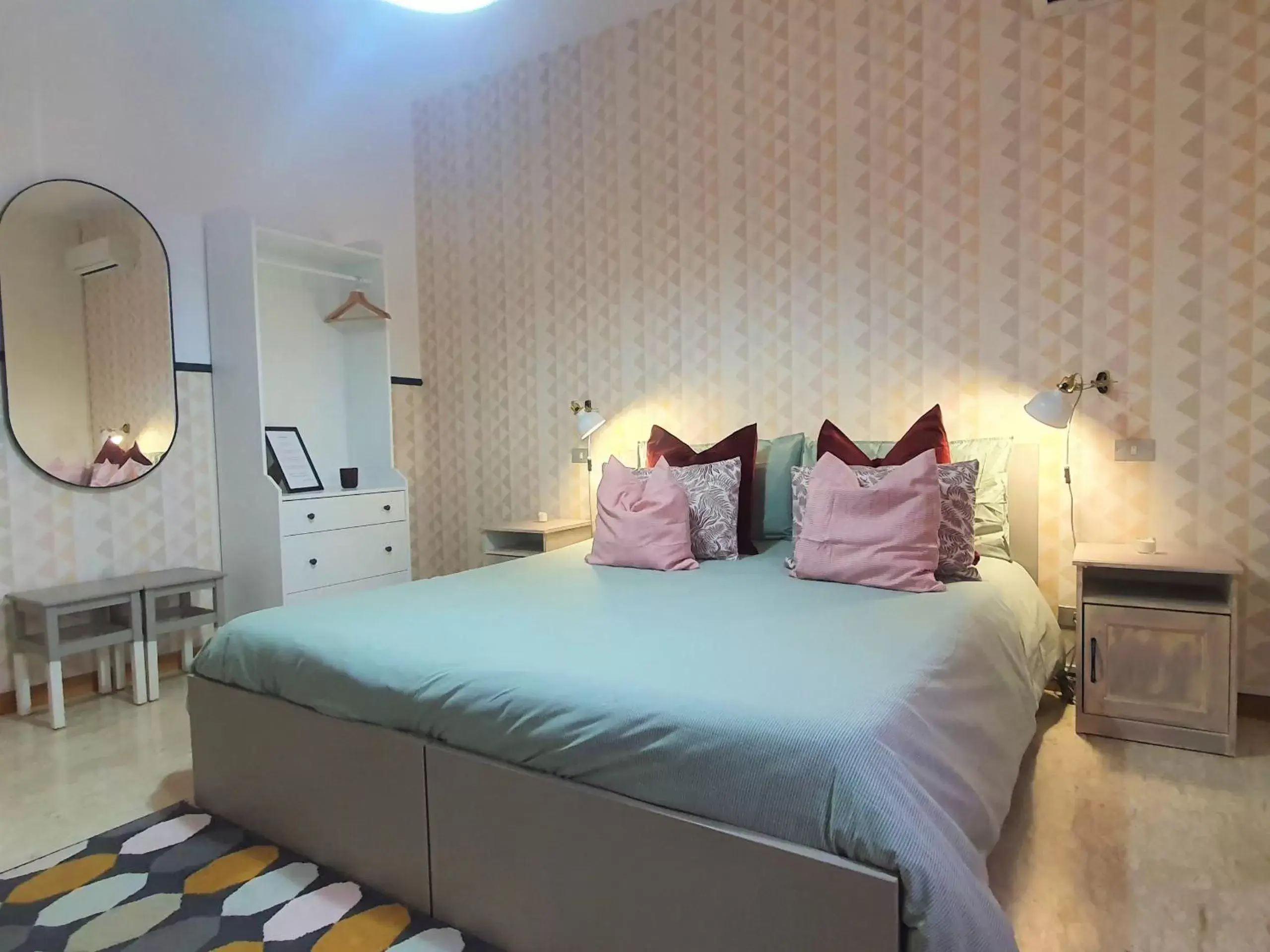 Bed in Villa Rosa - Sperlonga Vertice Rooms