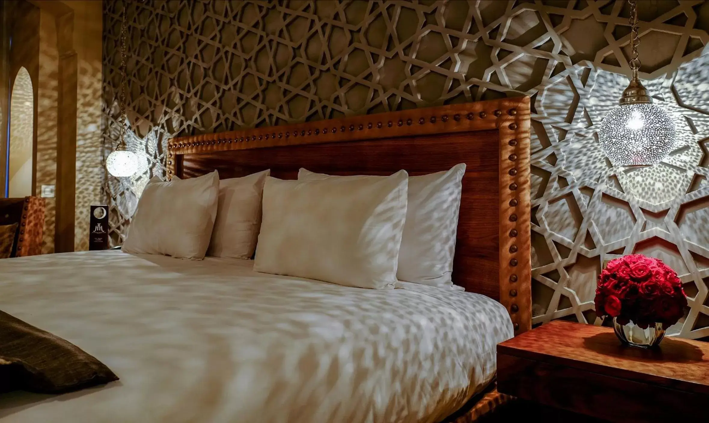 Decorative detail, Bed in Hivernage Hotel & Spa