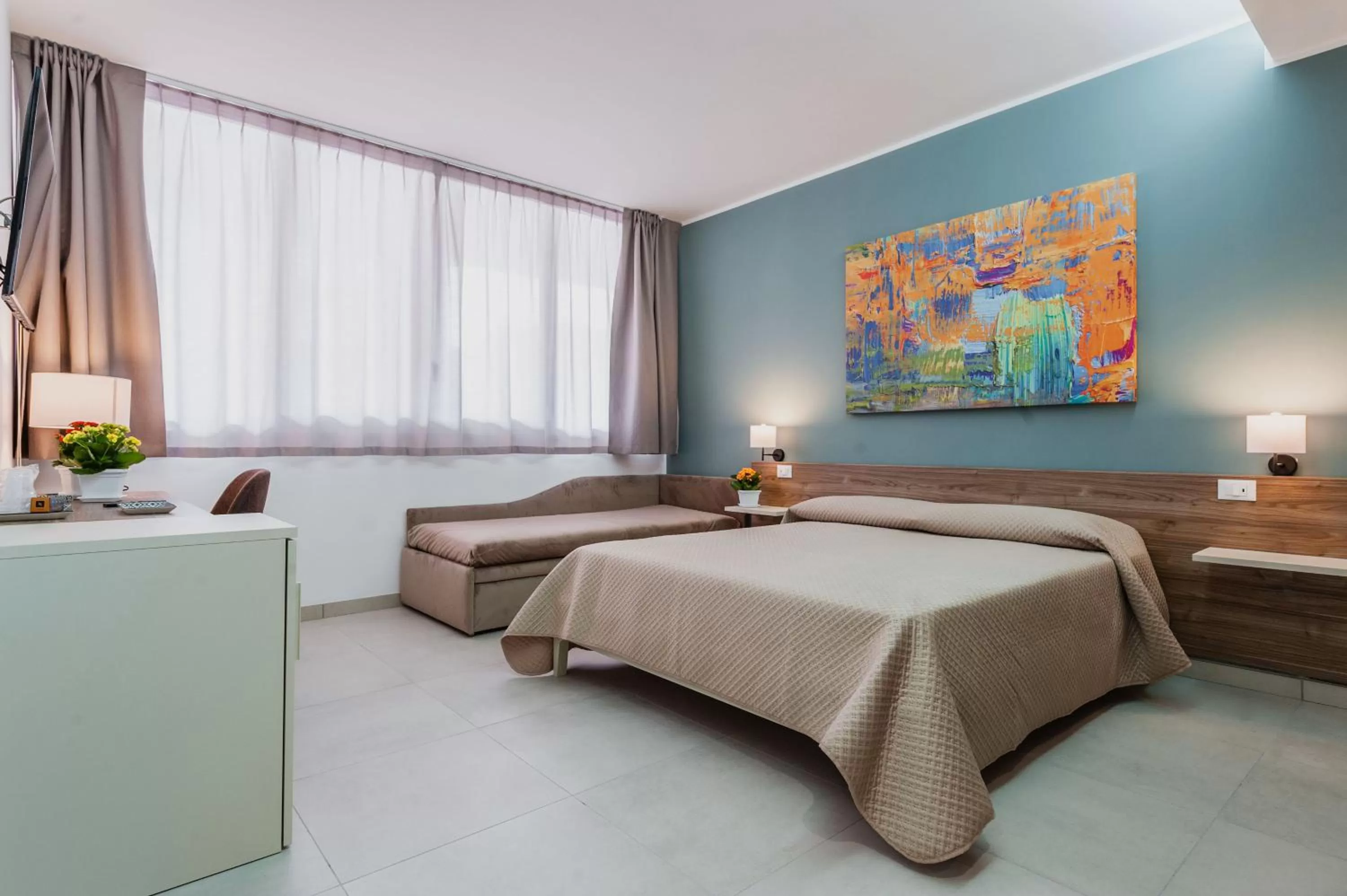 Bed in Archimede's Rooms