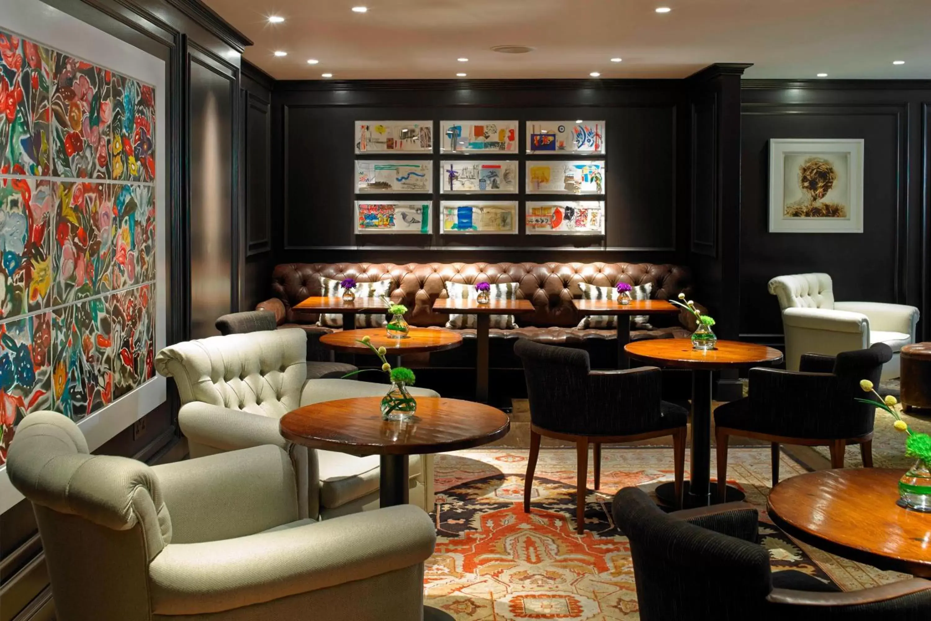Lounge or bar in London Marriott Hotel Park Lane