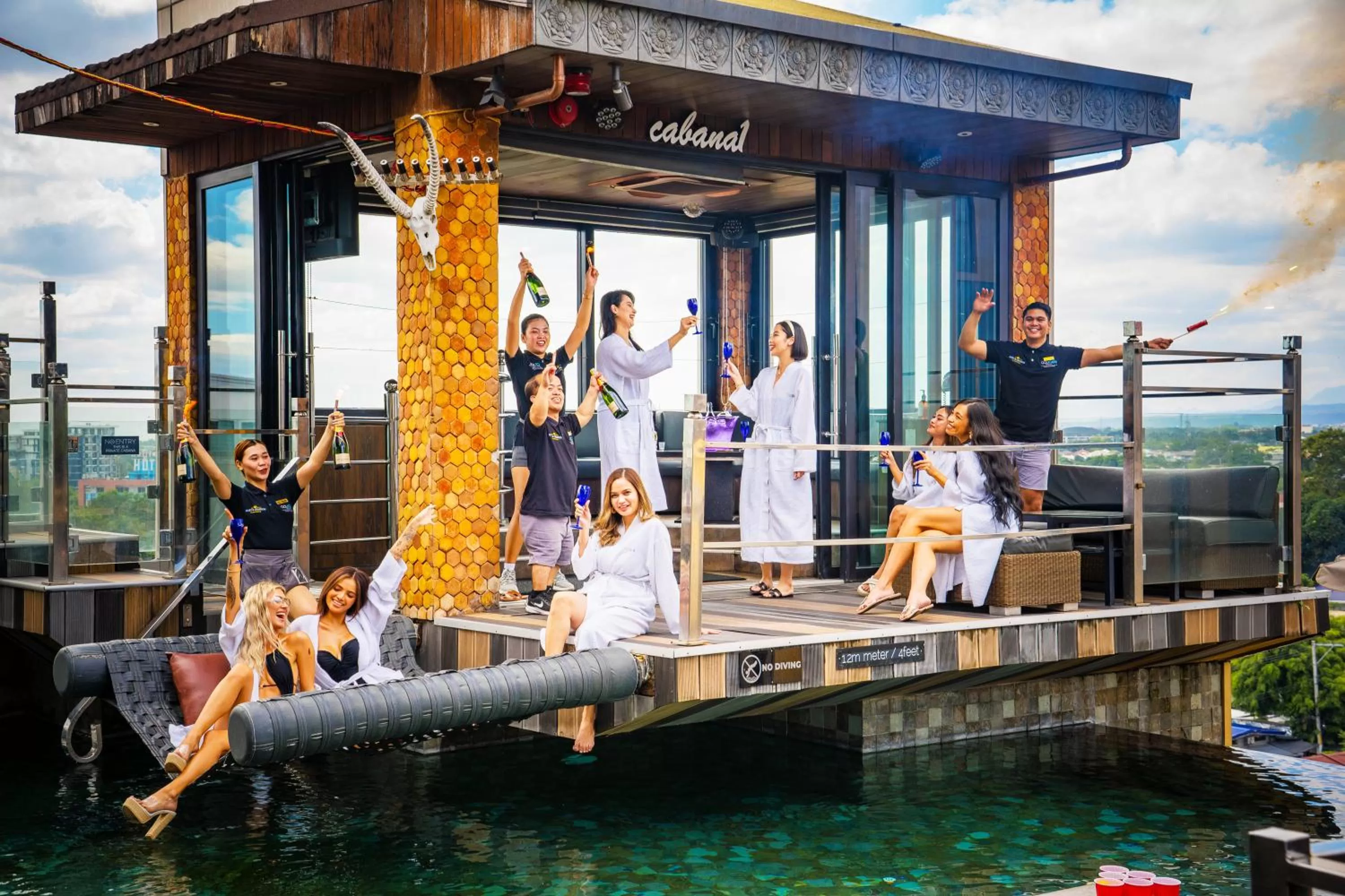 Swimming pool in ABC Hotel