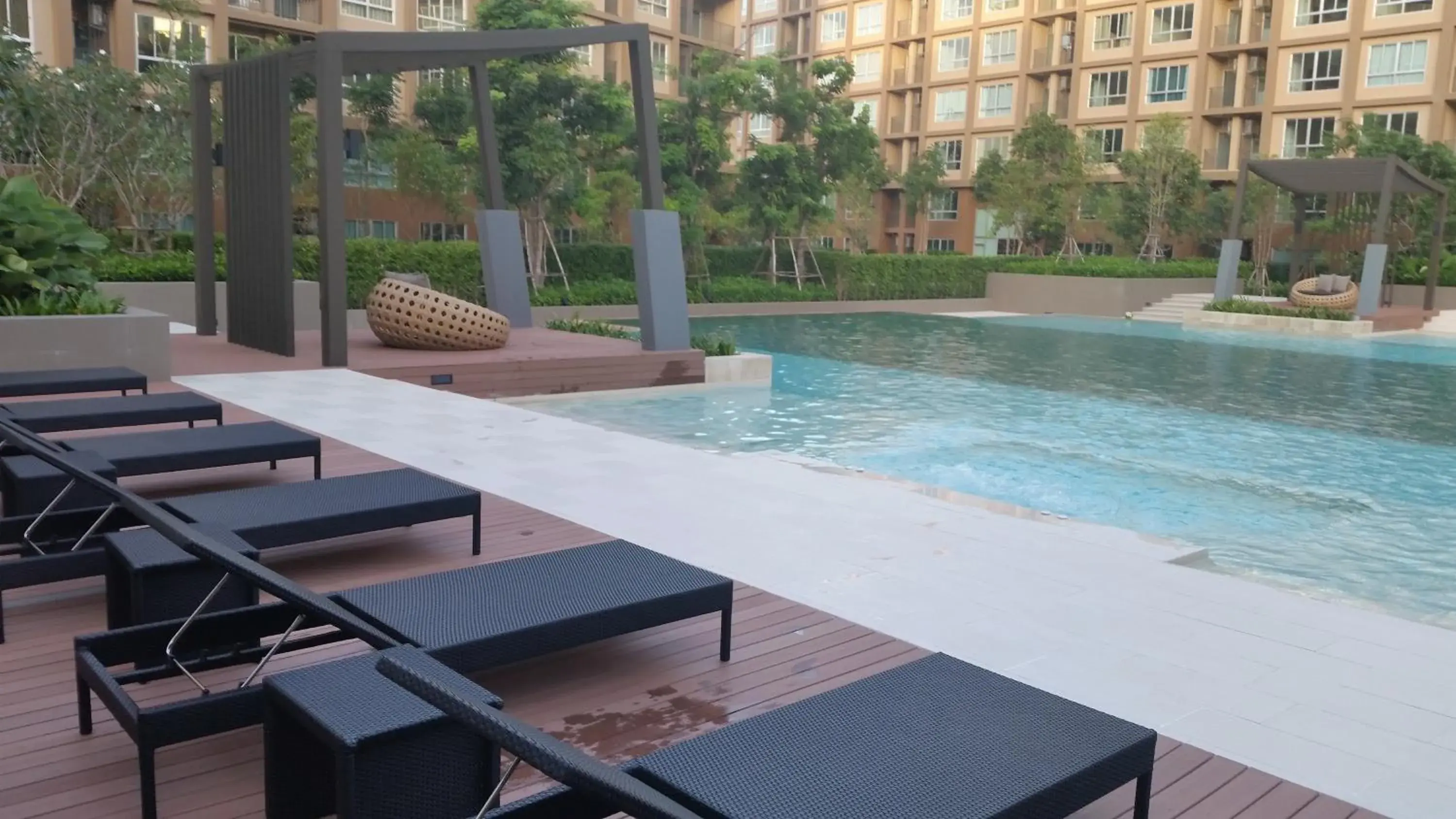 Swimming Pool in The Ralaxing Room at Baan Tew Lom Condo Cha Am - Hua Hin