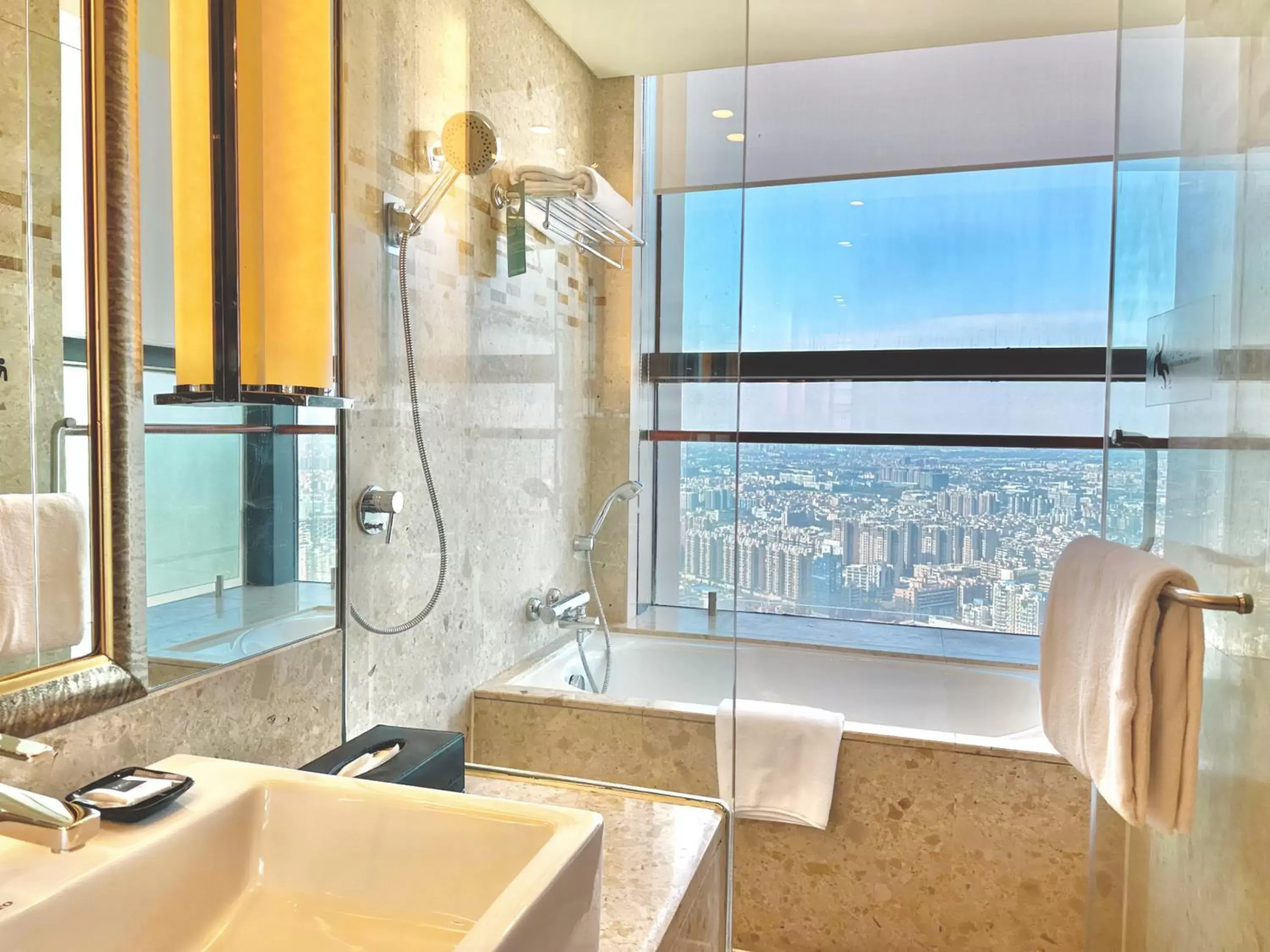 Bathroom in Swissotel Foshan, Guangdong - Free shuttle bus during canton fair complex during canton fair period