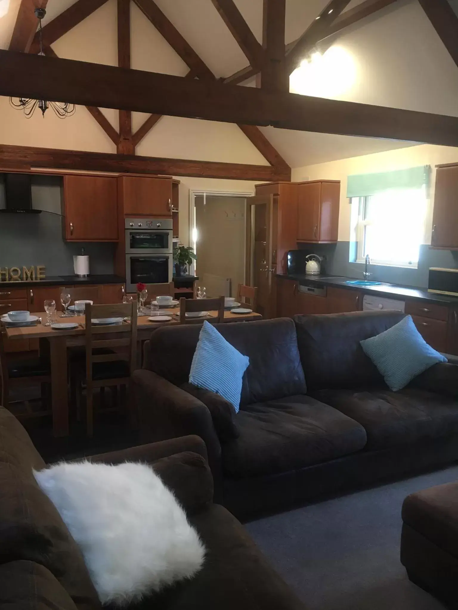 Living room, Seating Area in Newsham Grange Farm