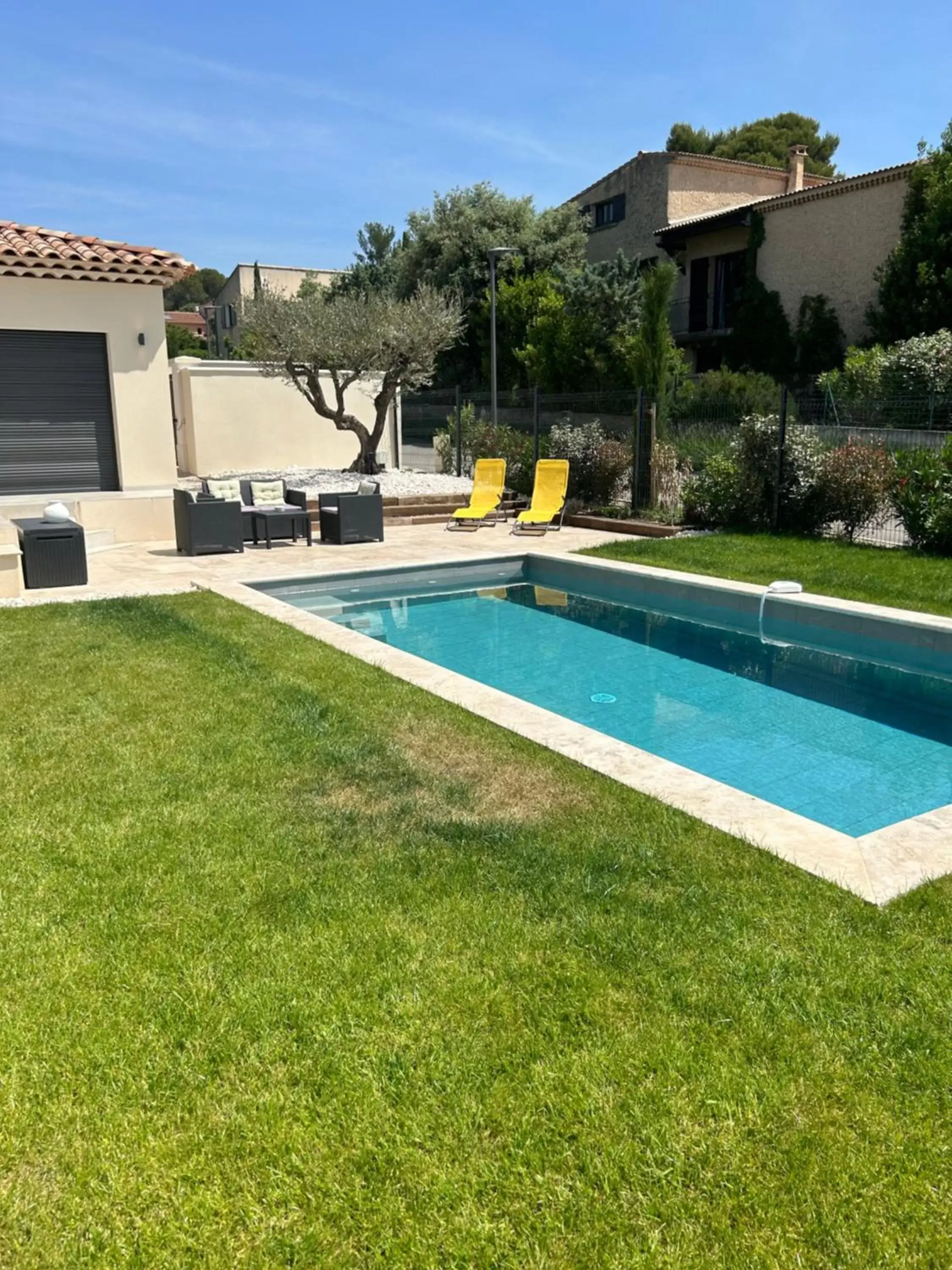 Patio, Swimming Pool in Le Mas du Cariban