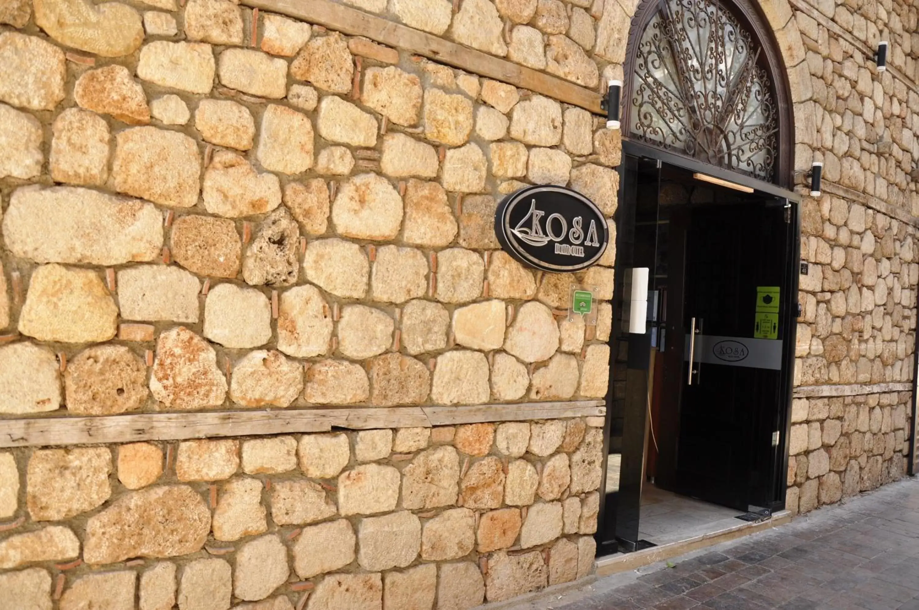 Facade/entrance in Kosa boutique hotel