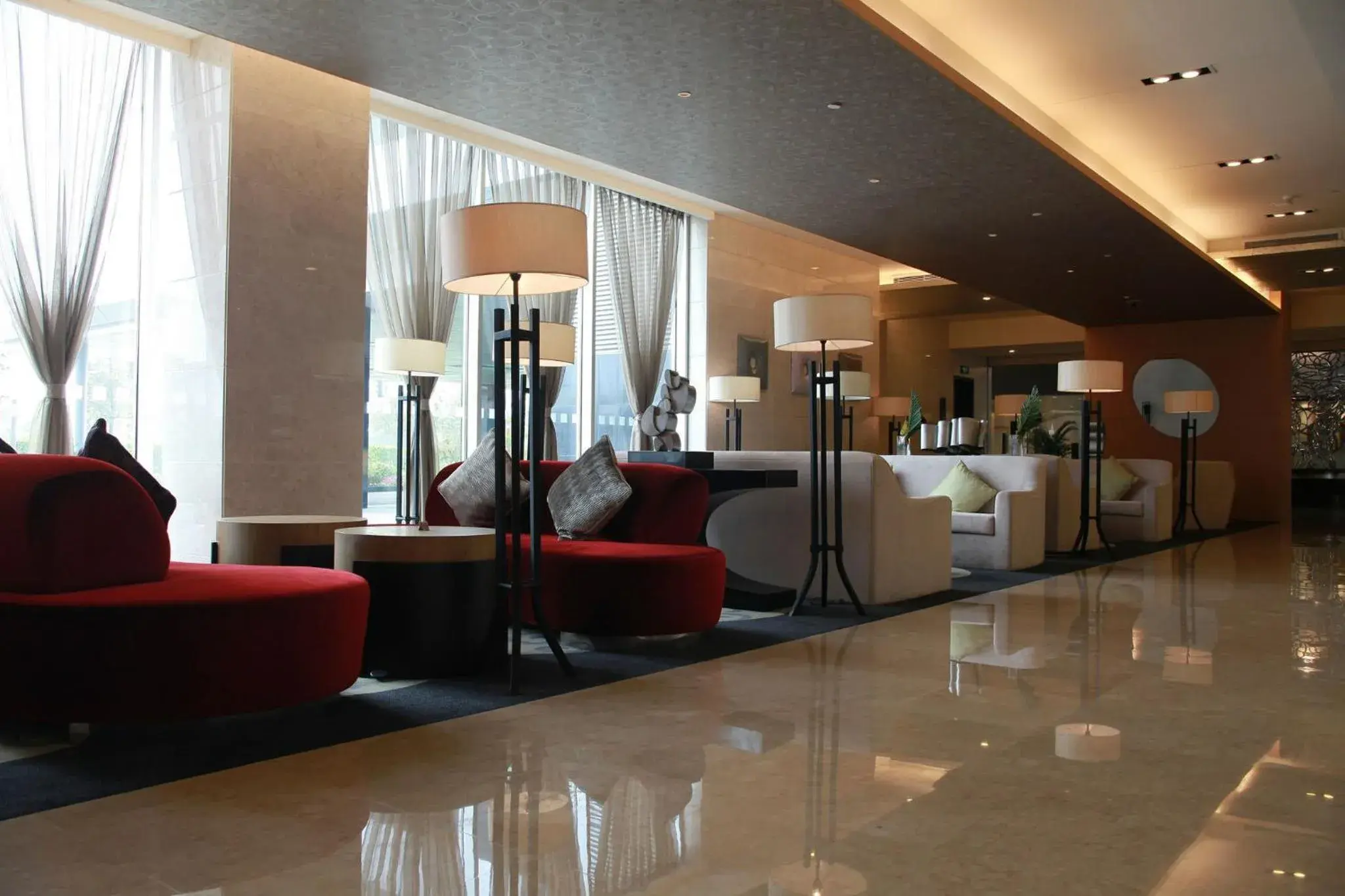 Property building, Lounge/Bar in Crowne Plaza Shanghai Xiayang Lake, an IHG Hotel