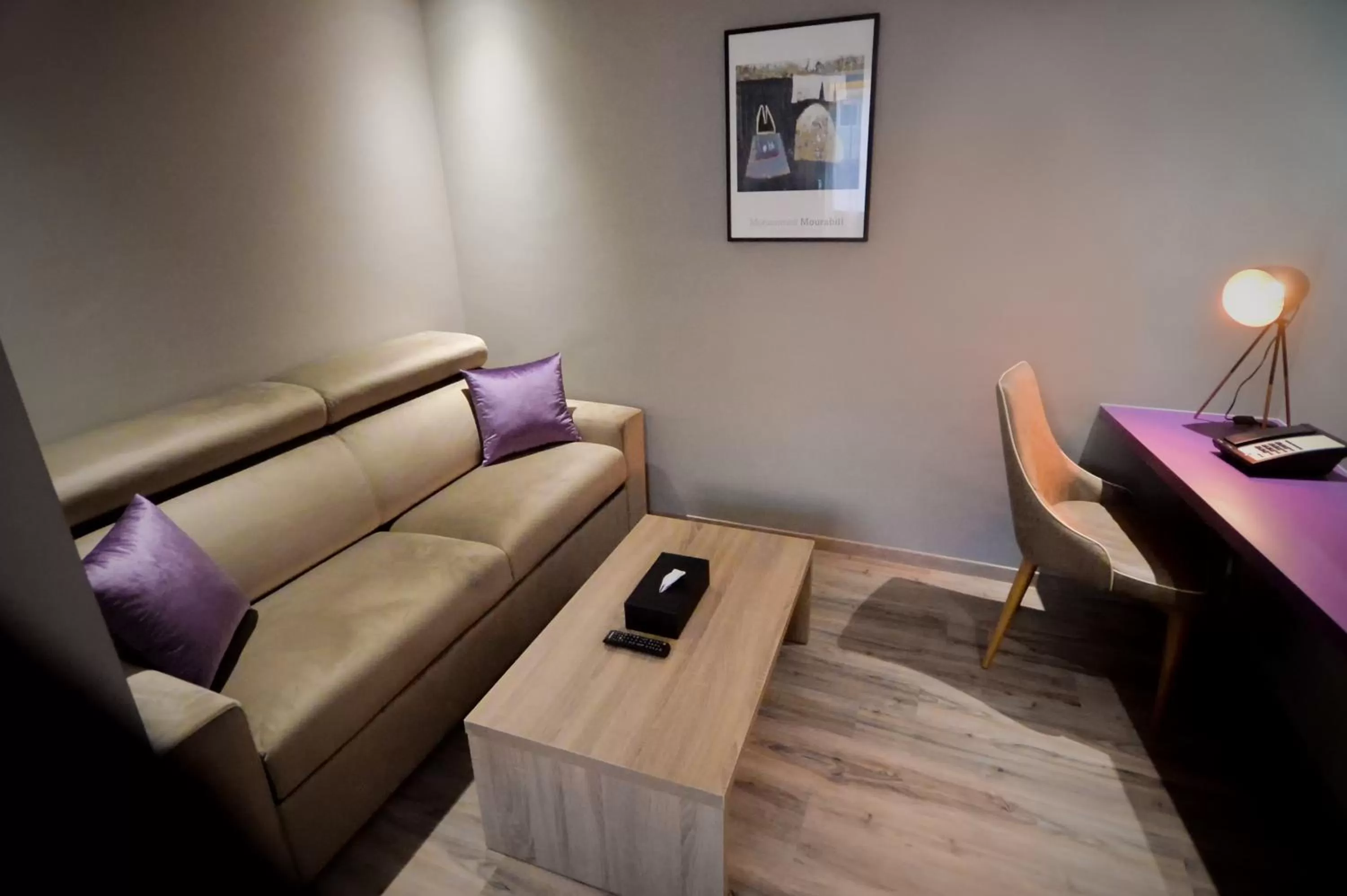 Living room in Le 22 Appart'Hotel