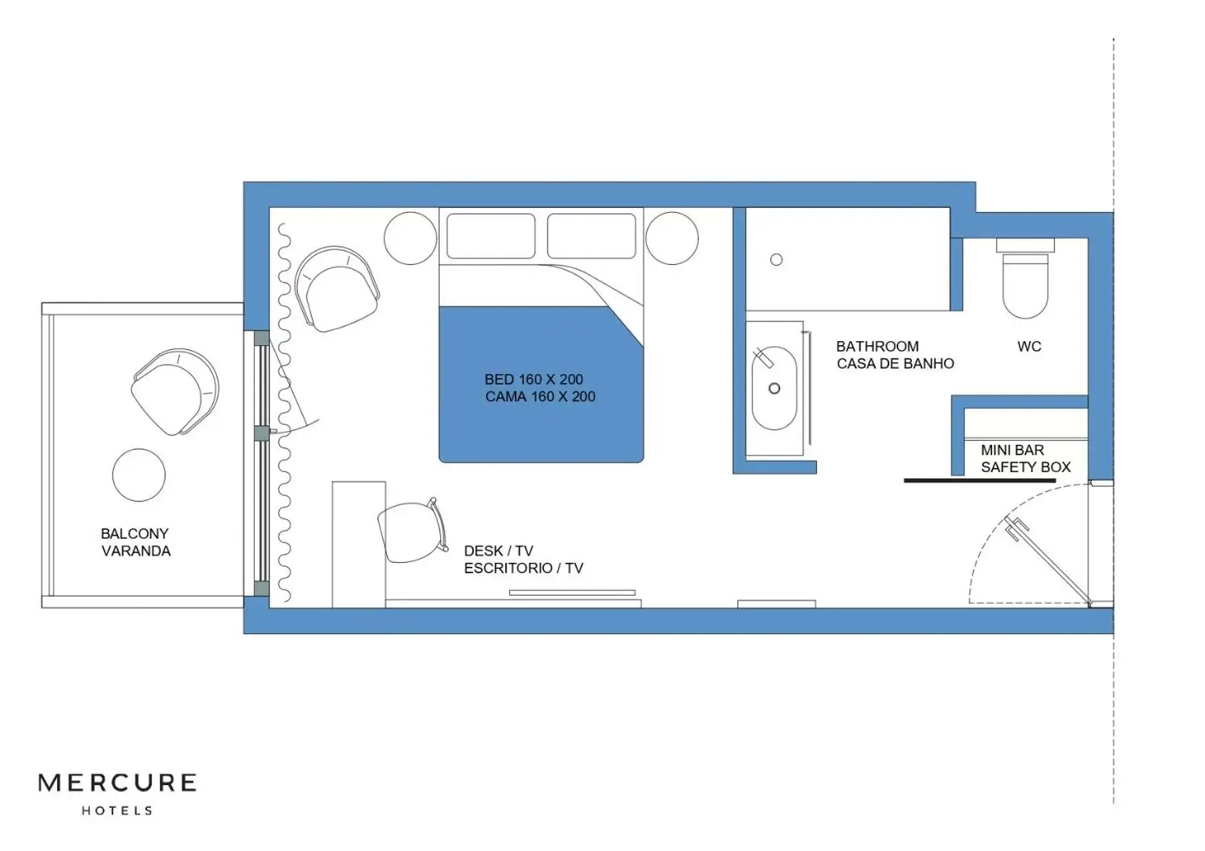 Floor Plan in Mercure Porto Centro Aliados