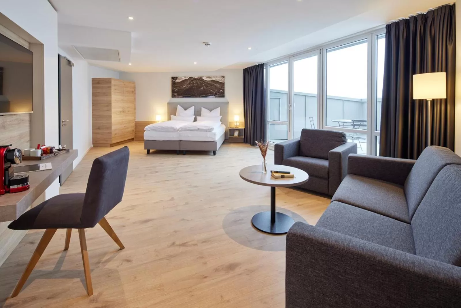 Apartment with Terrace - single occupancy in Boardinghouse Das RUNDUM