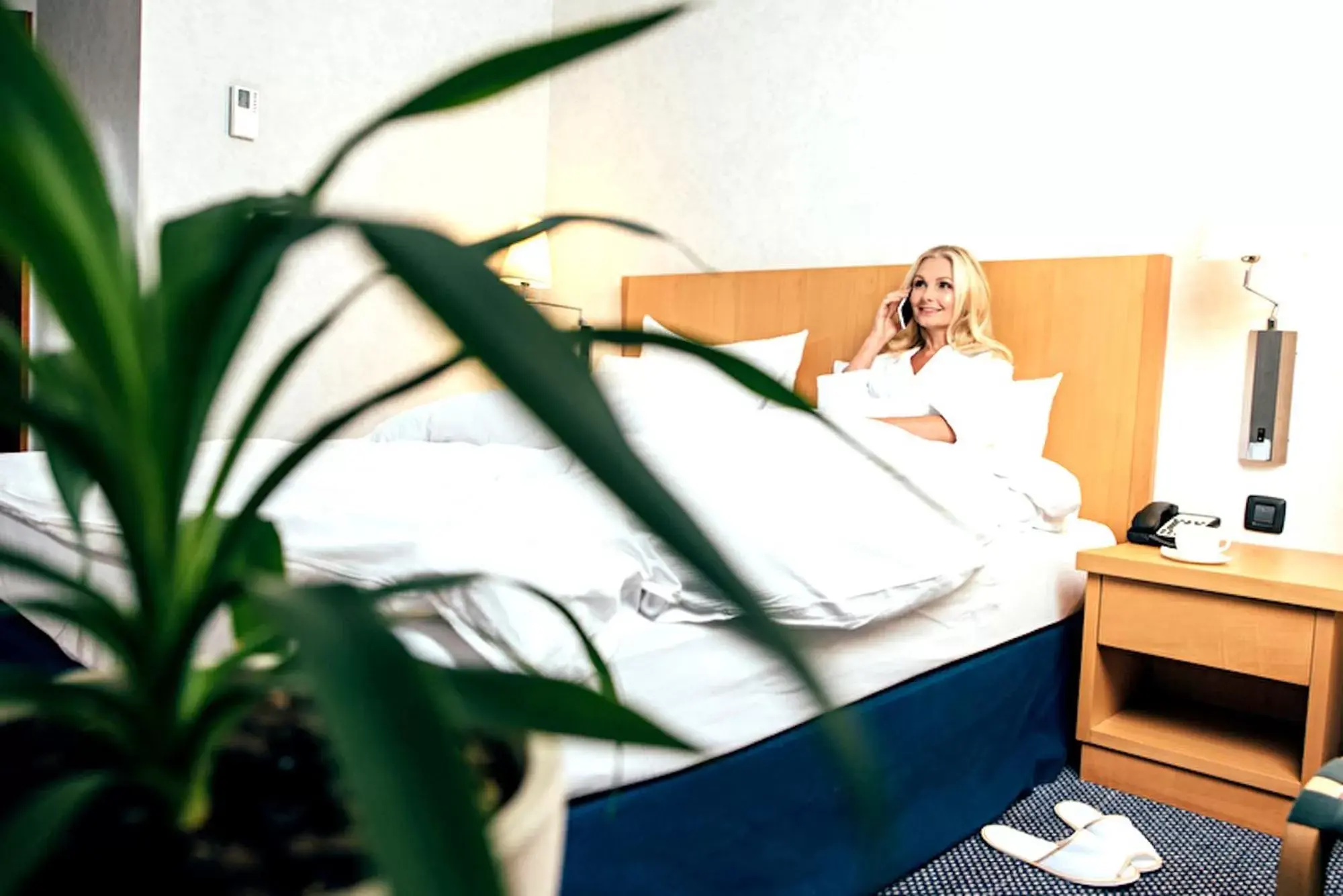 Bed in Hotel Carolinenhof