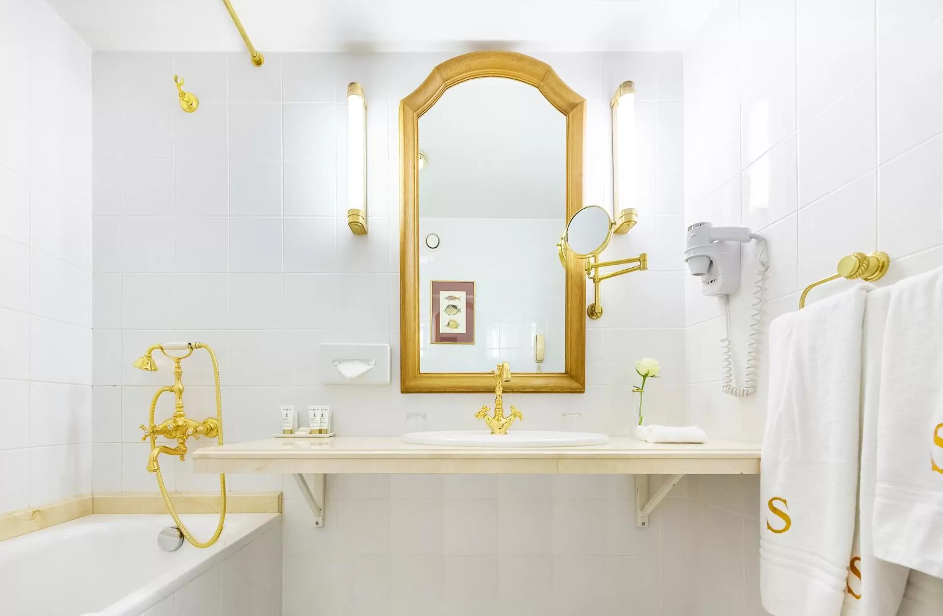 Shower, Bathroom in Relais & Châteaux Stikliai Hotel
