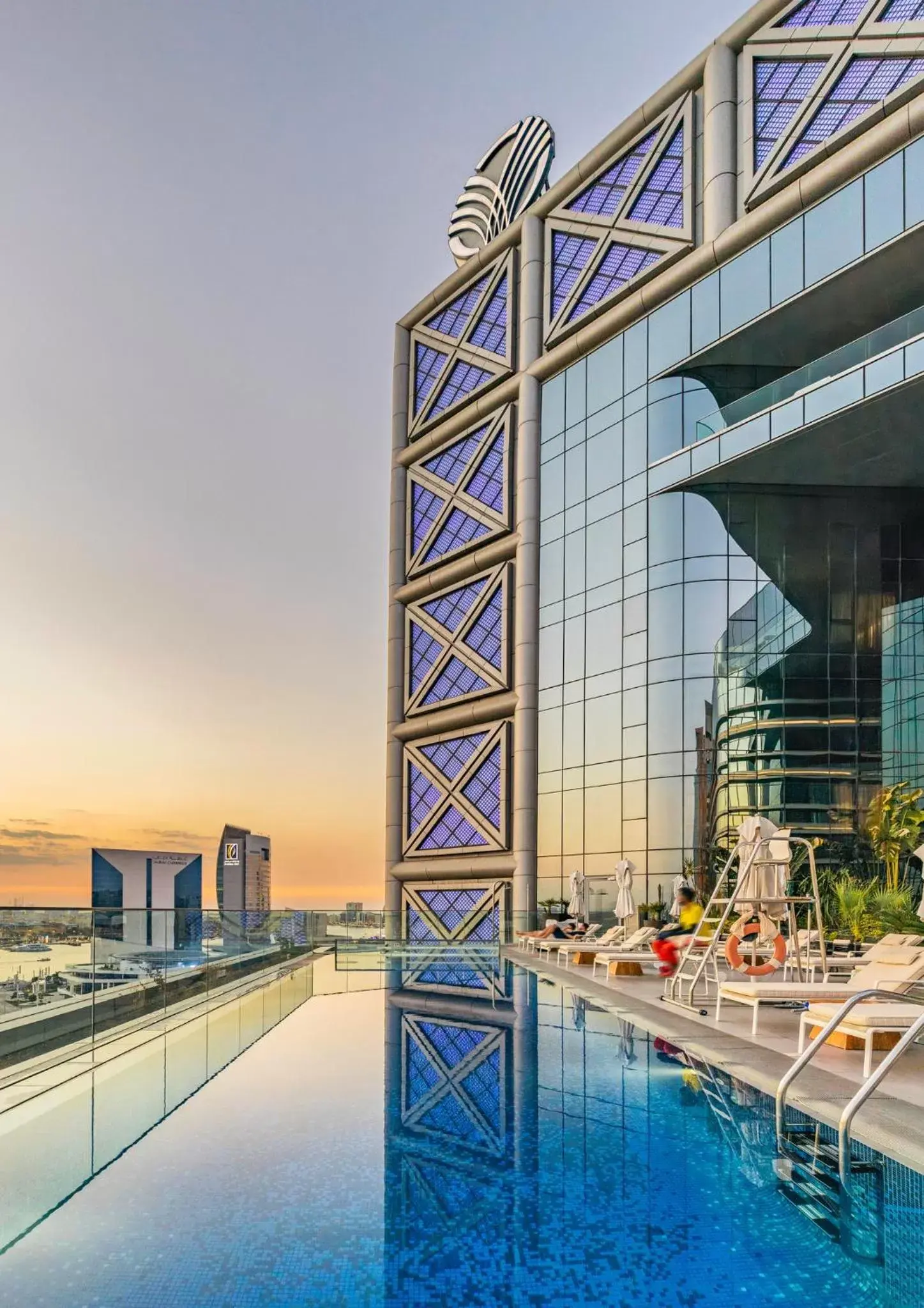 Property building, Swimming Pool in Al Bandar Arjaan by Rotana – Dubai Creek