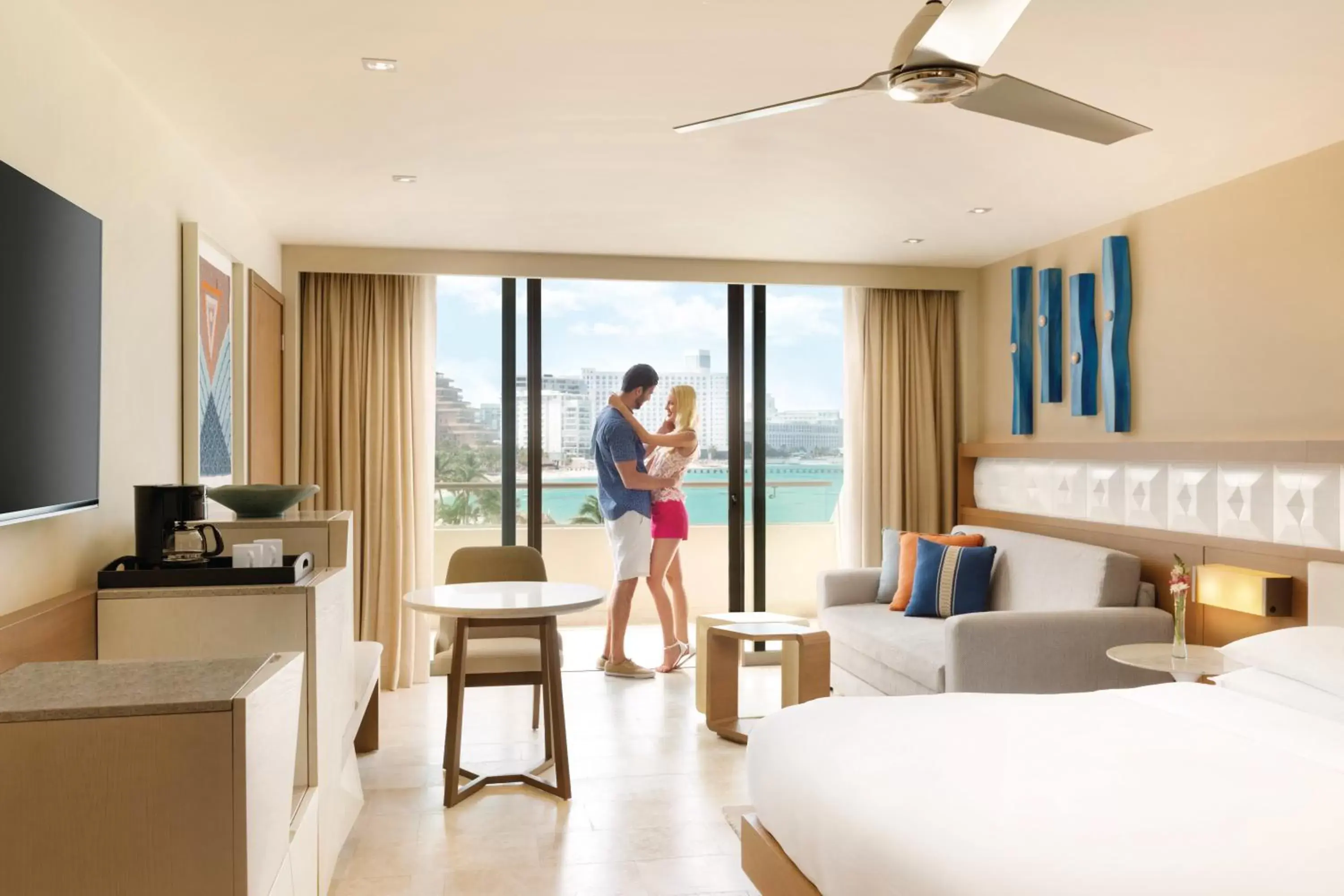 King Room with Sofa Bed - Oceanfront in Hyatt Ziva Cancun