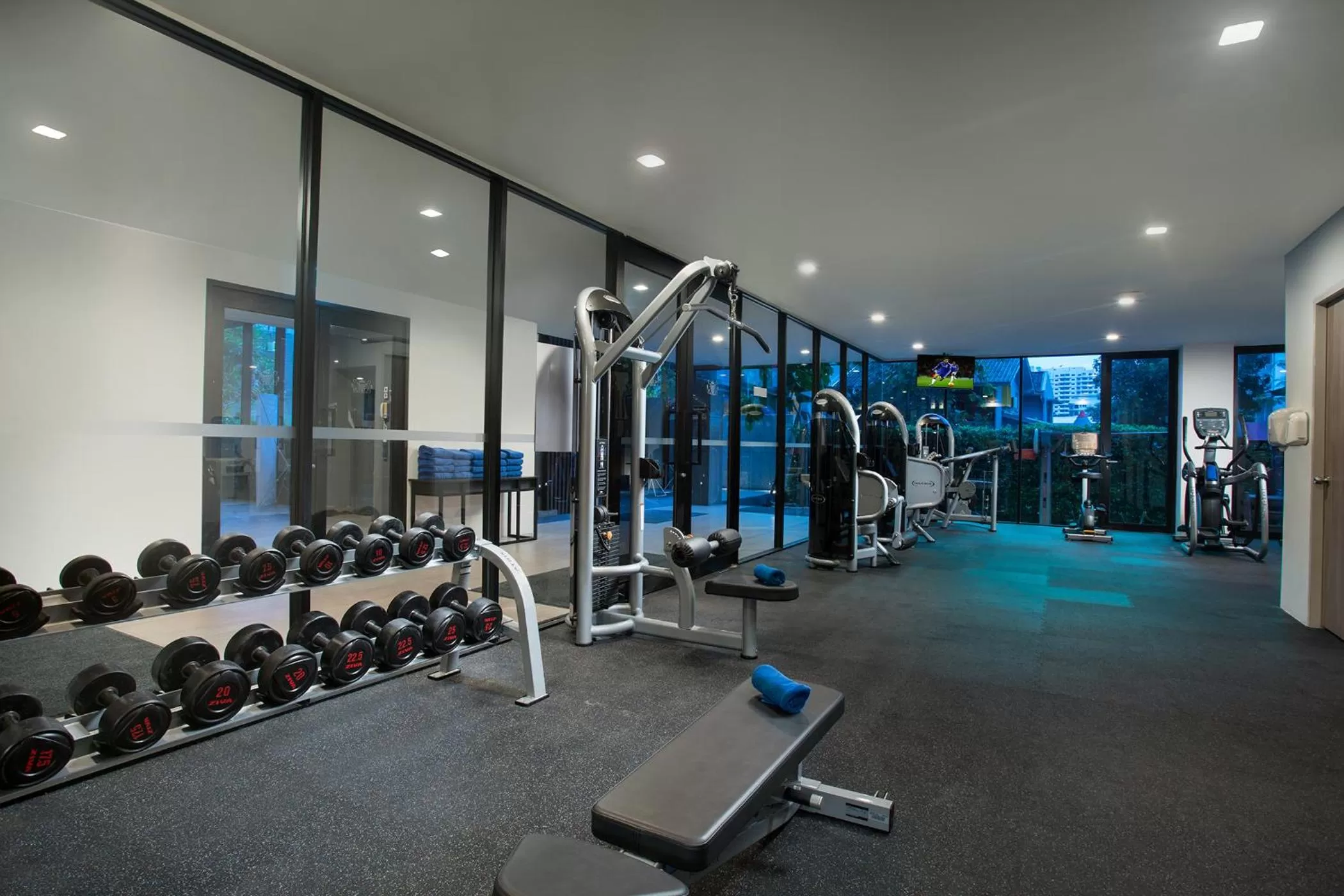 Fitness centre/facilities in Somerset Ekamai Bangkok