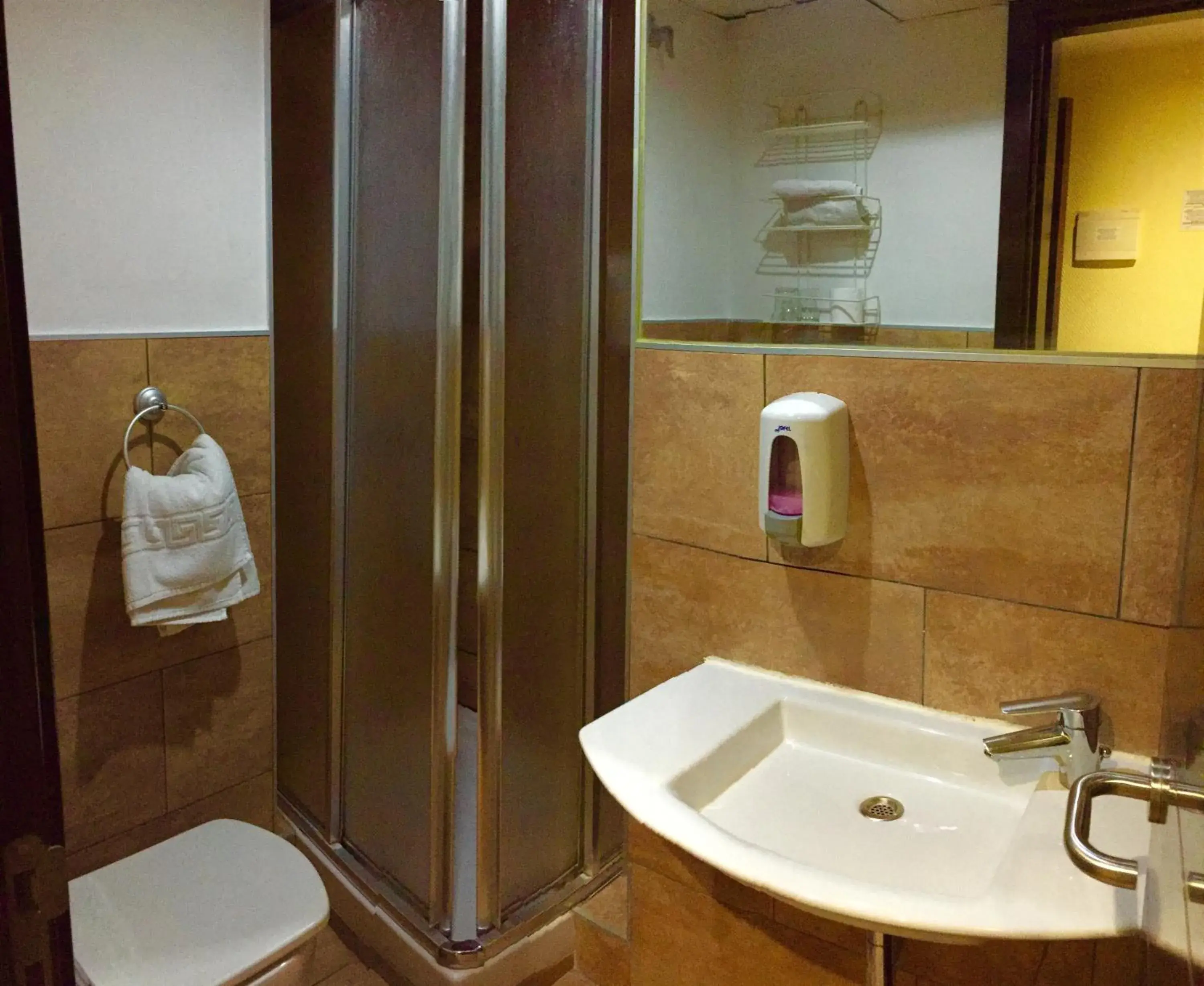 Shower, Bathroom in Hotel Complutense