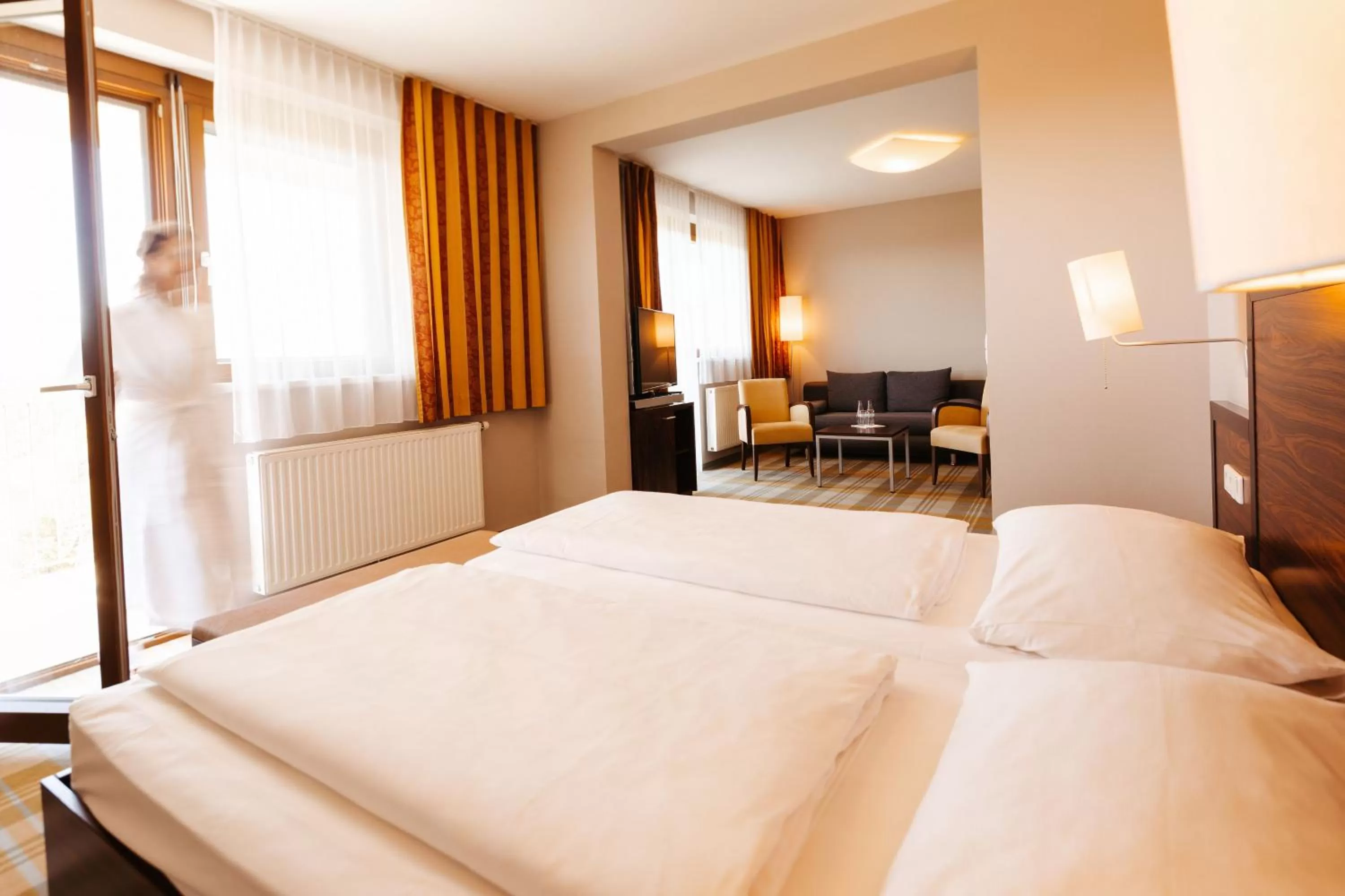 Bed in Hotel Liebmann