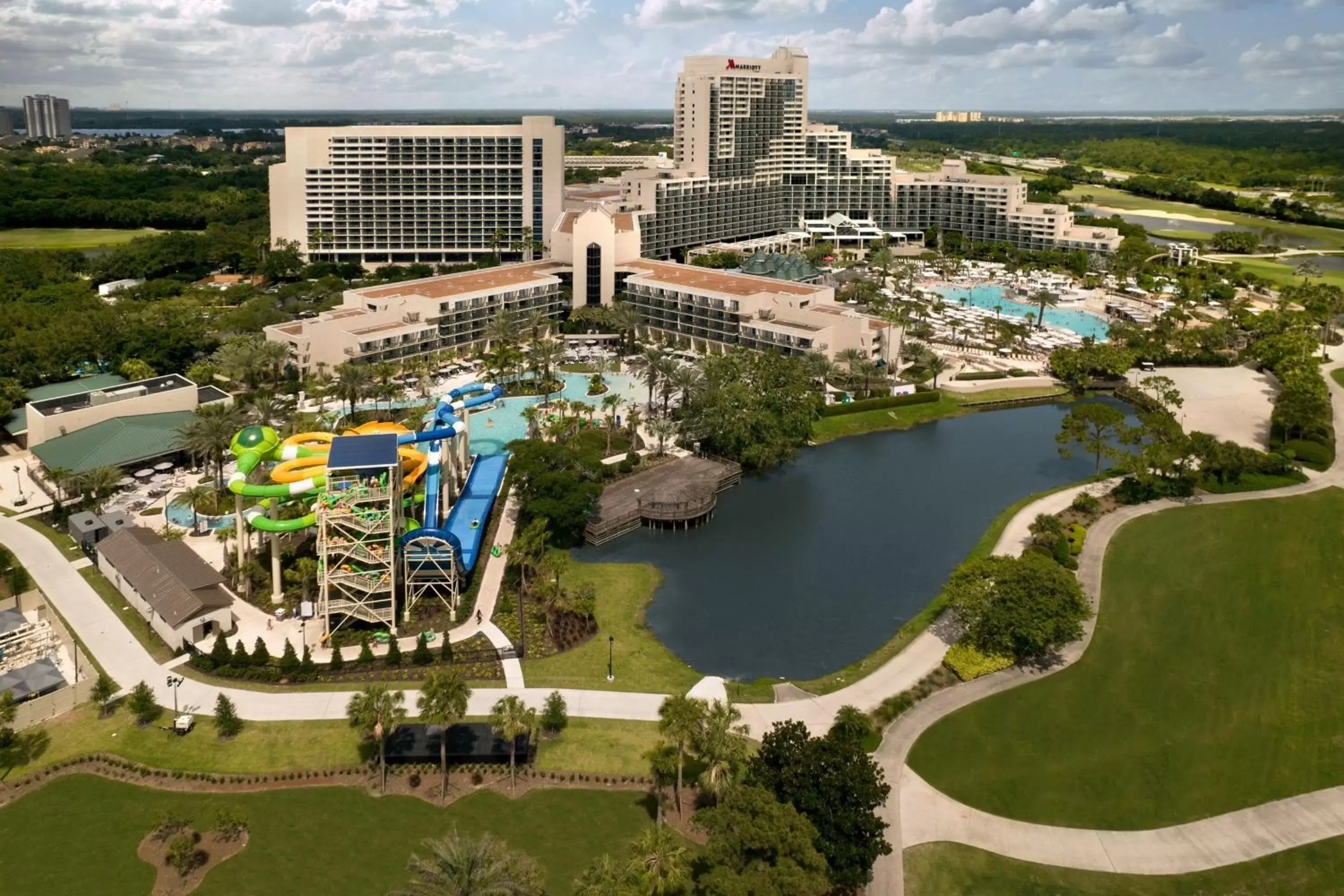 Property building, Bird's-eye View in Orlando World Center Marriott