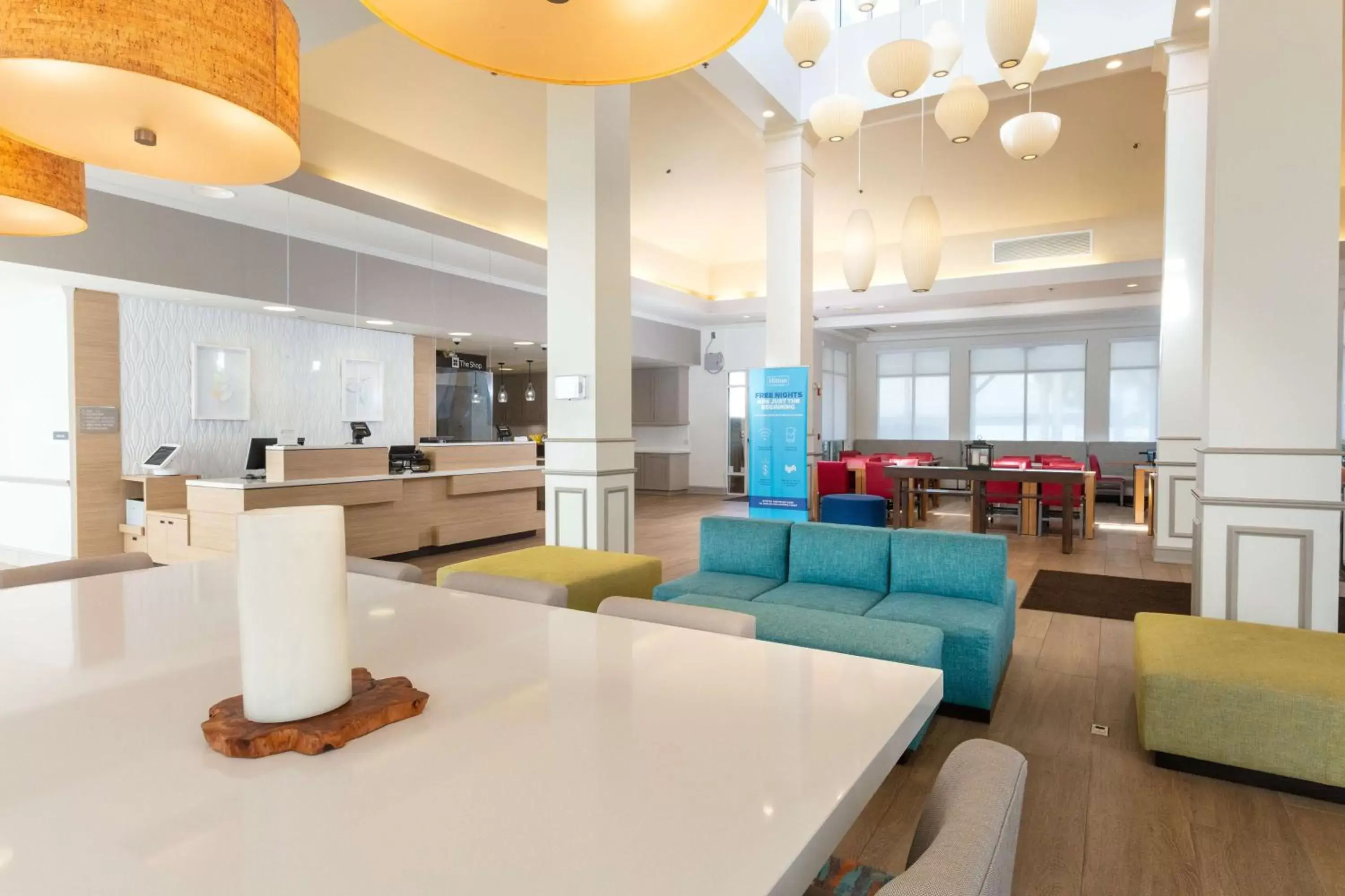 Lobby or reception, Restaurant/Places to Eat in Hilton Garden Inn Saint Augustine Beach