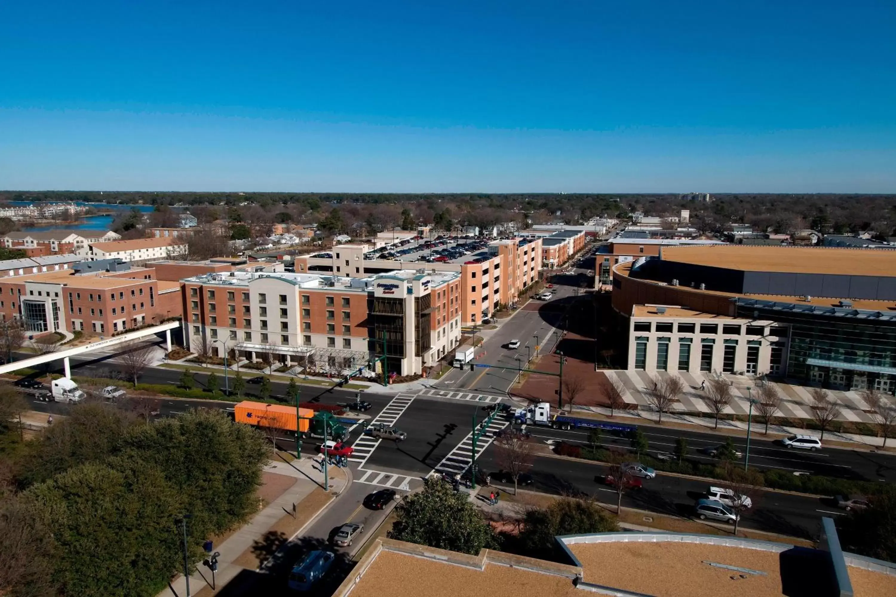 Property building, Bird's-eye View in SpringHill Suites Norfolk Old Dominion University