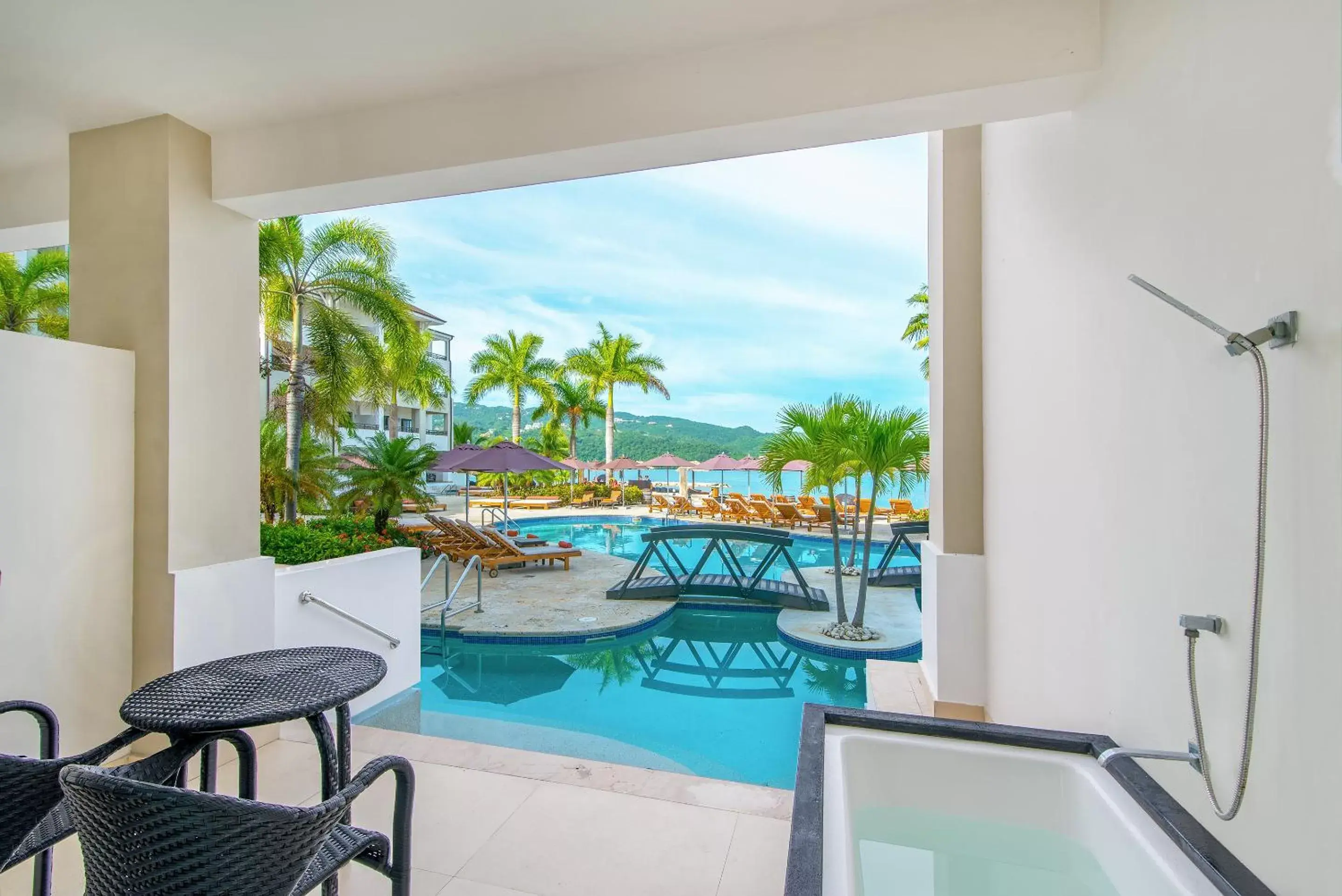 Balcony/Terrace, Pool View in Secrets Wild Orchid