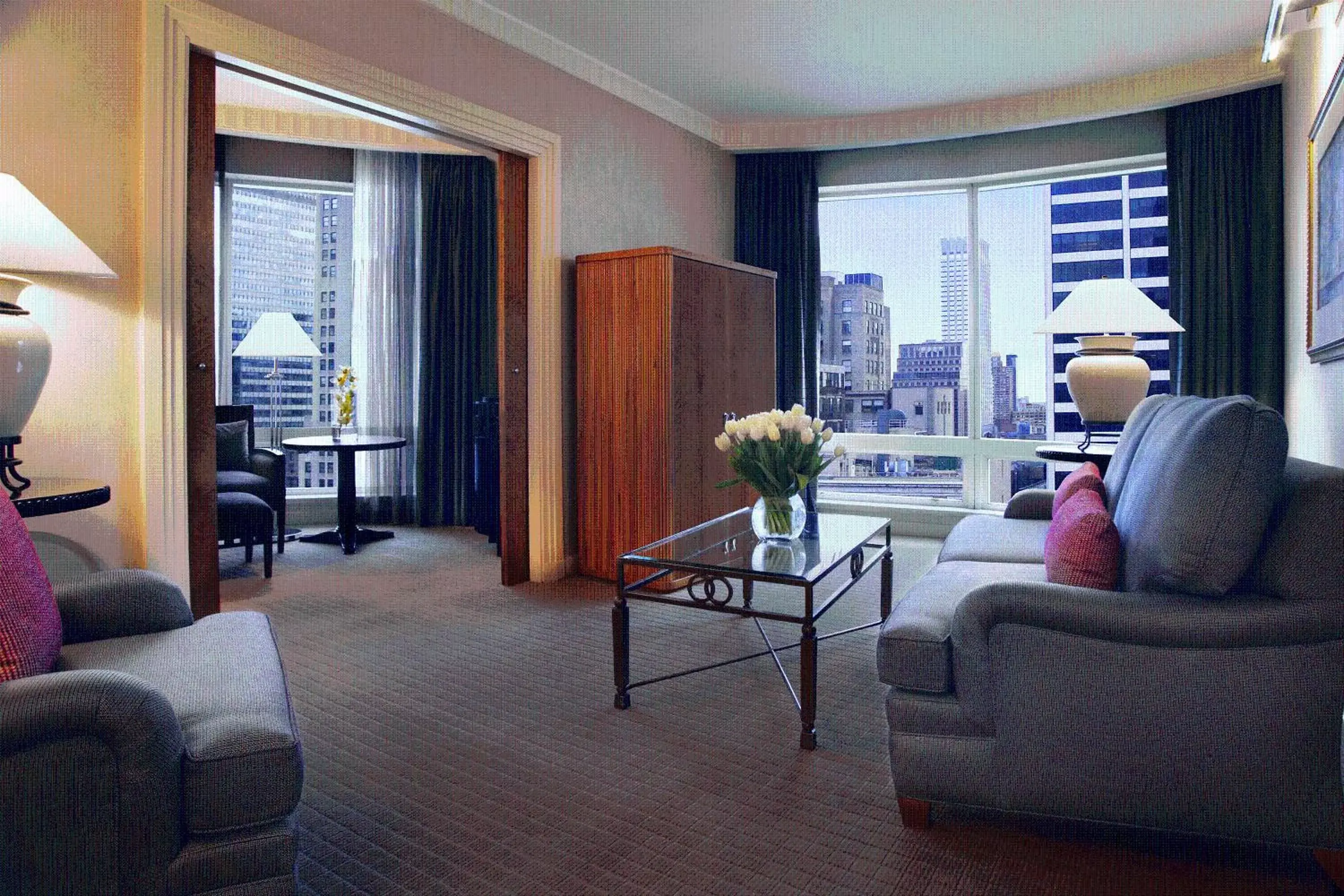 View (from property/room), Seating Area in Sofitel New York