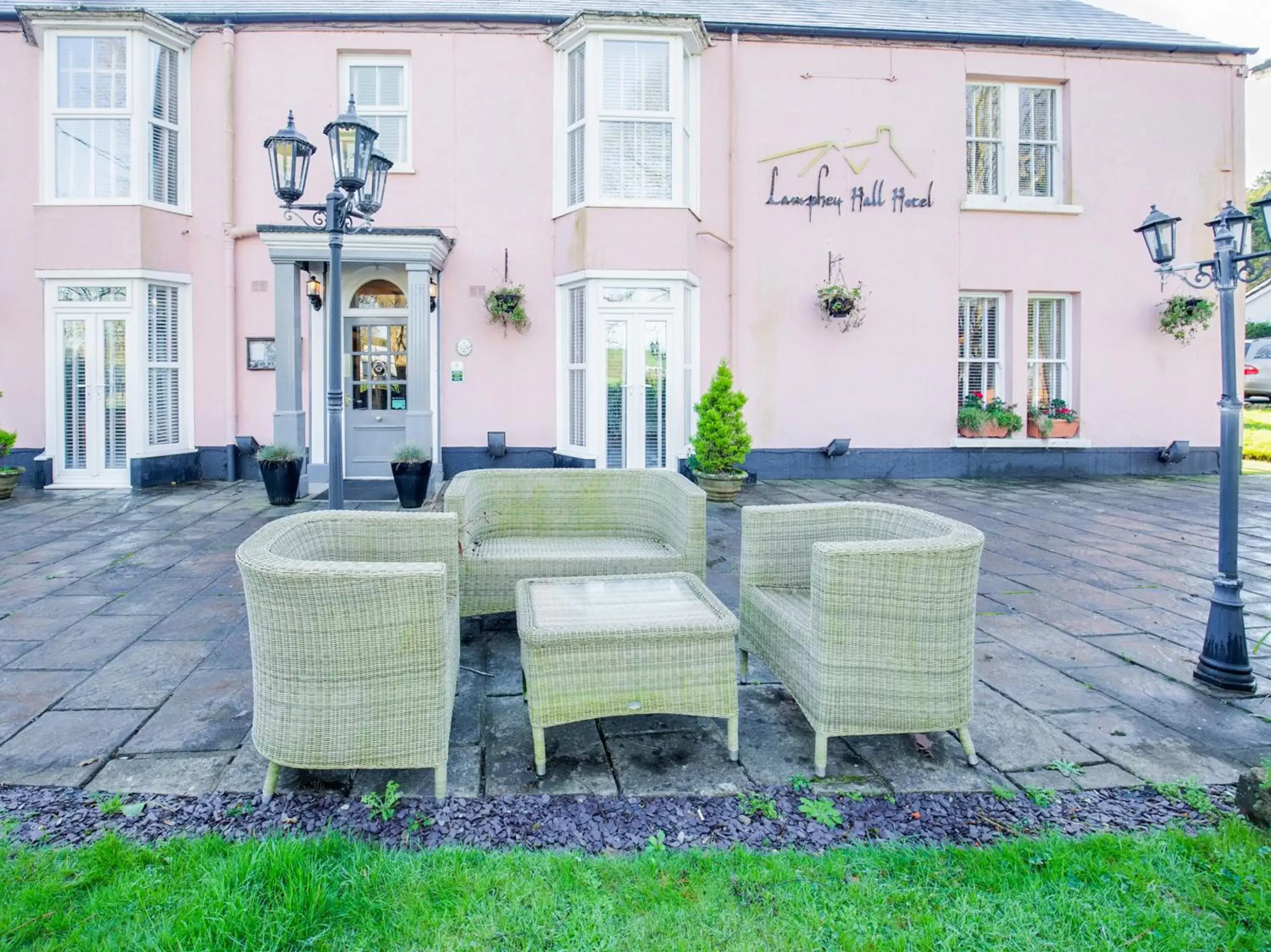 Property building in OYO Lamphey Hall Hotel