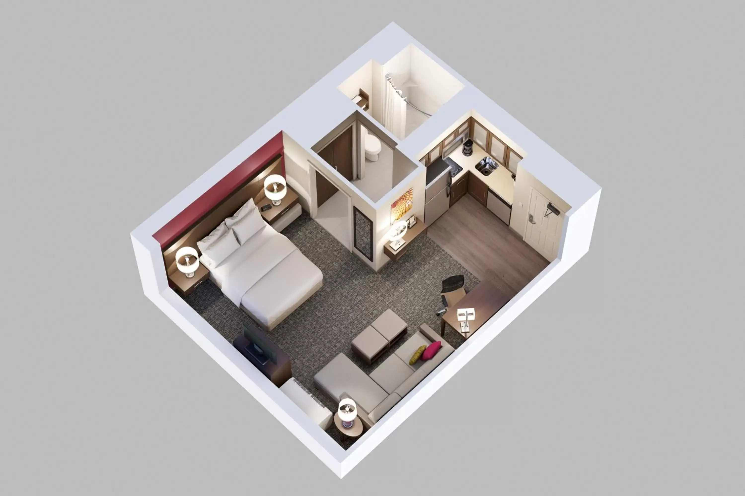Photo of the whole room, Floor Plan in Staybridge Suites - Phoenix – Biltmore Area, an IHG Hotel