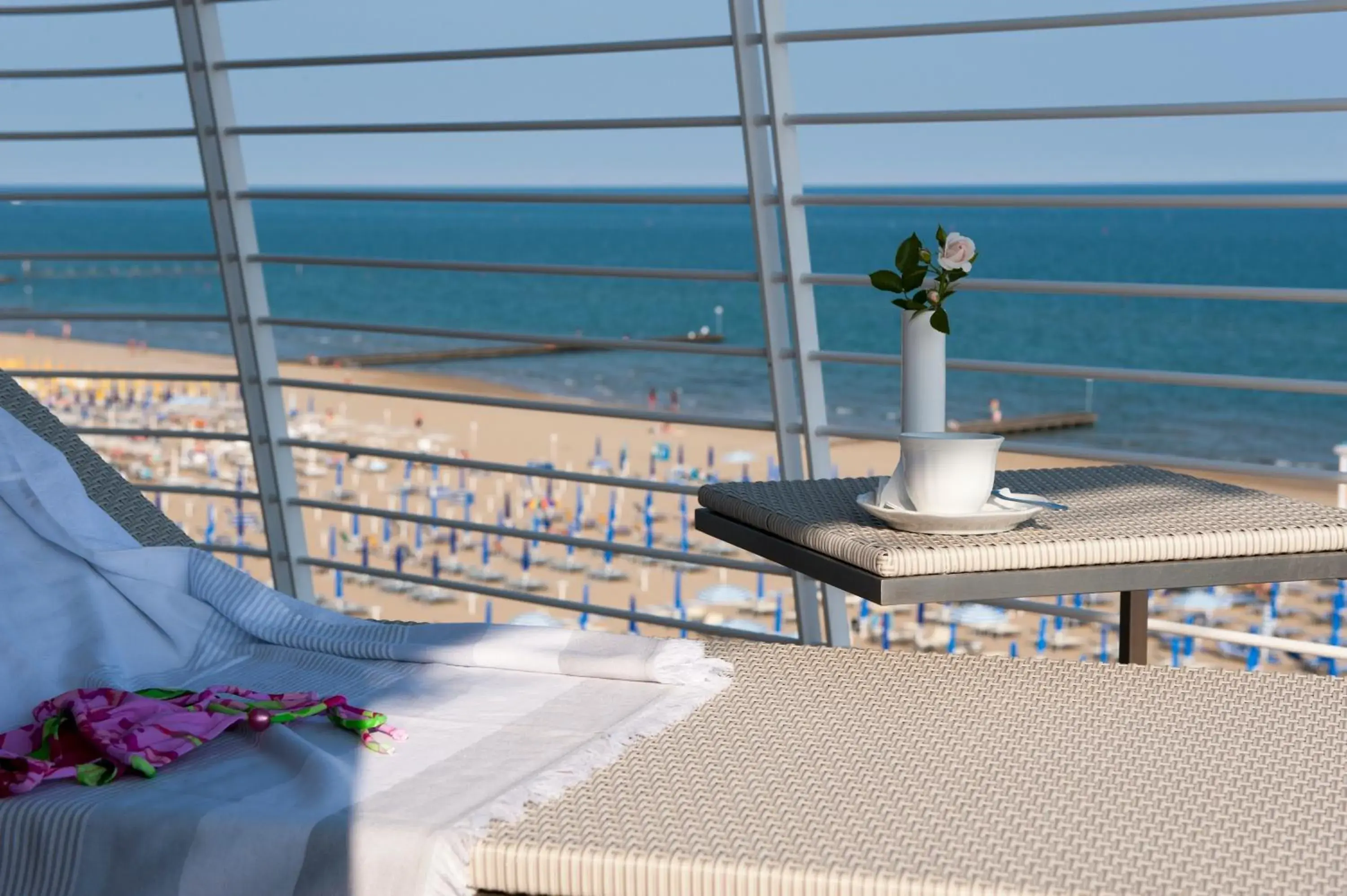 Balcony/Terrace, Sea View in Hotel Le Soleil