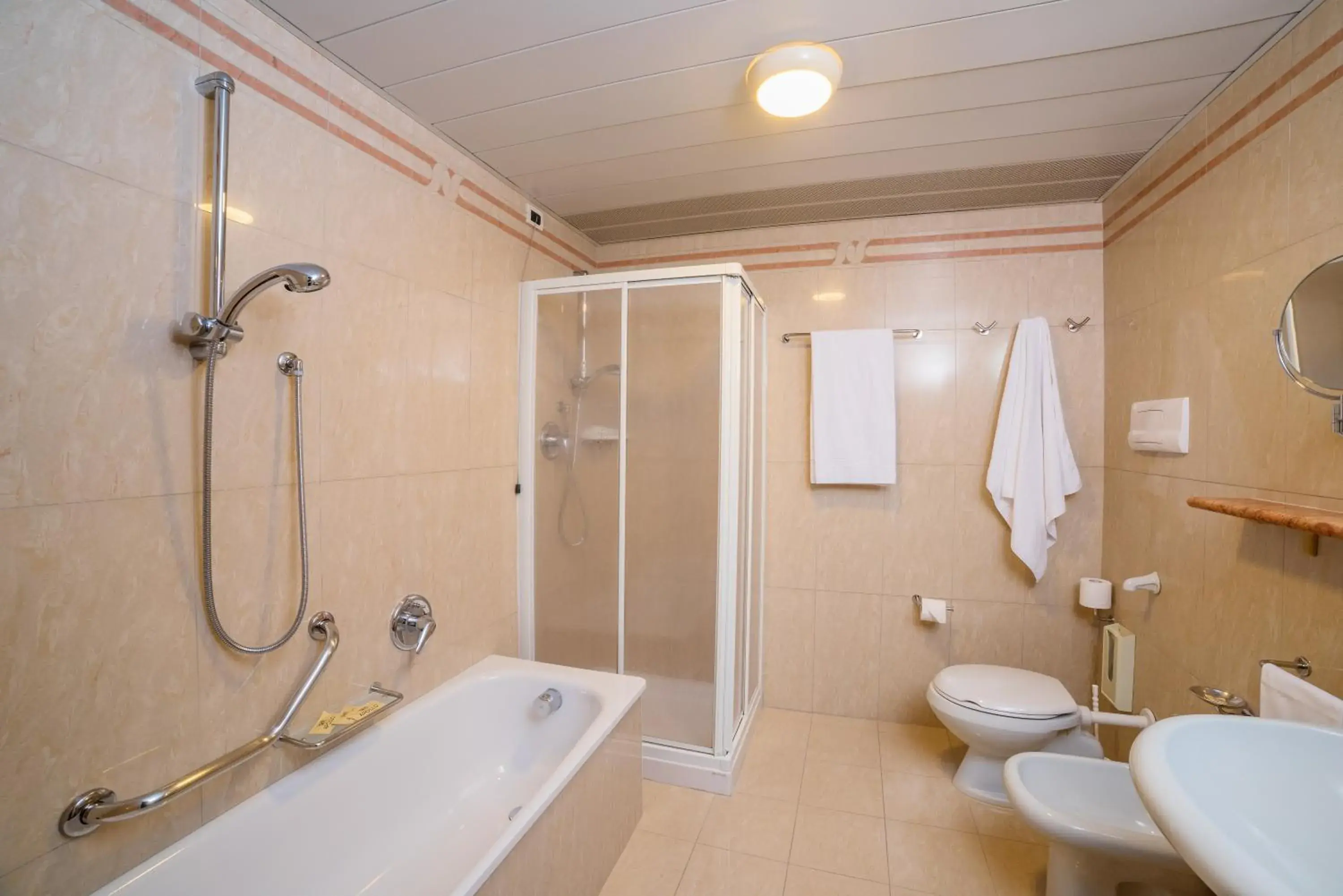Shower, Bathroom in Apollo Terme Hotel