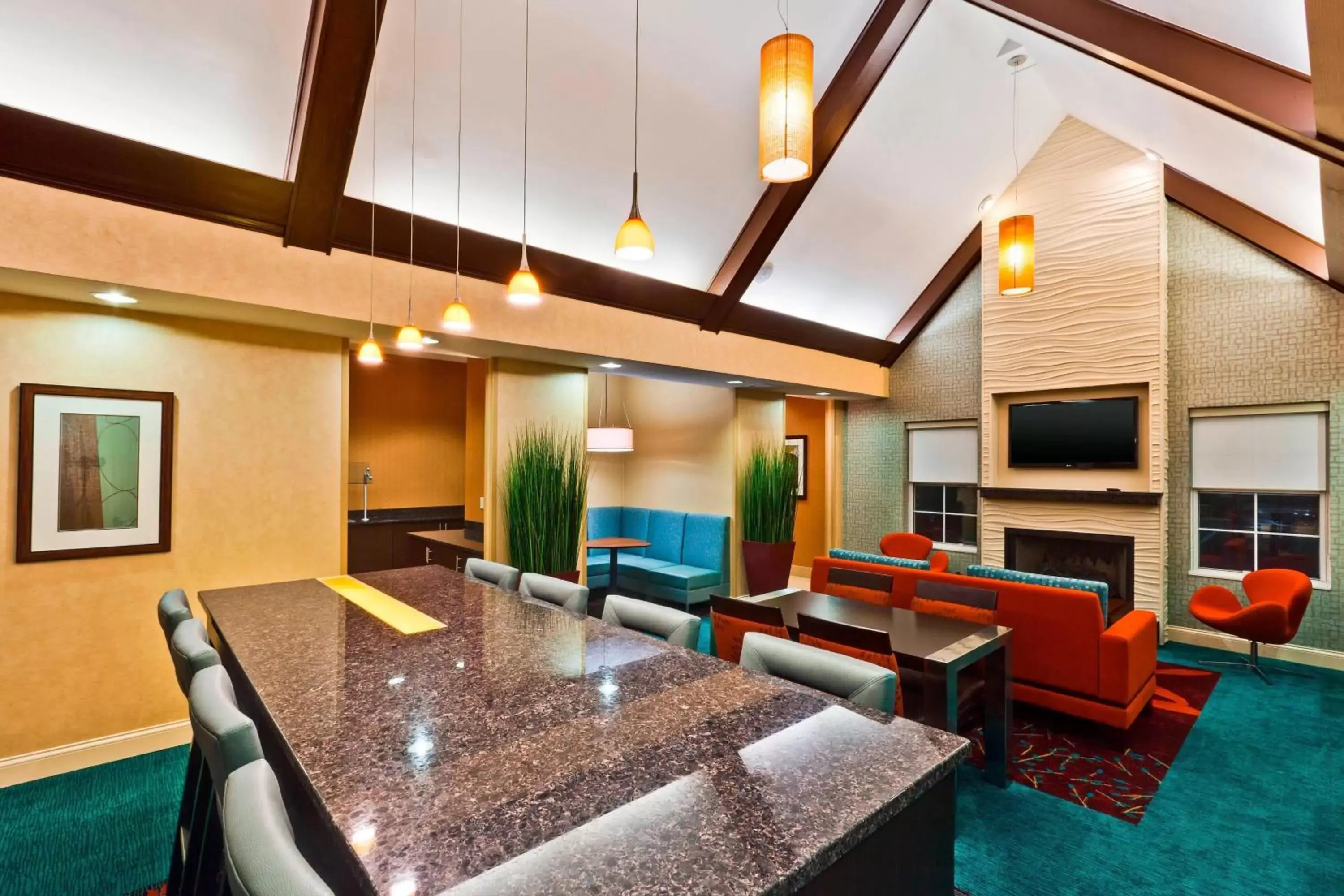 Lobby or reception in Residence Inn Indianapolis Fishers