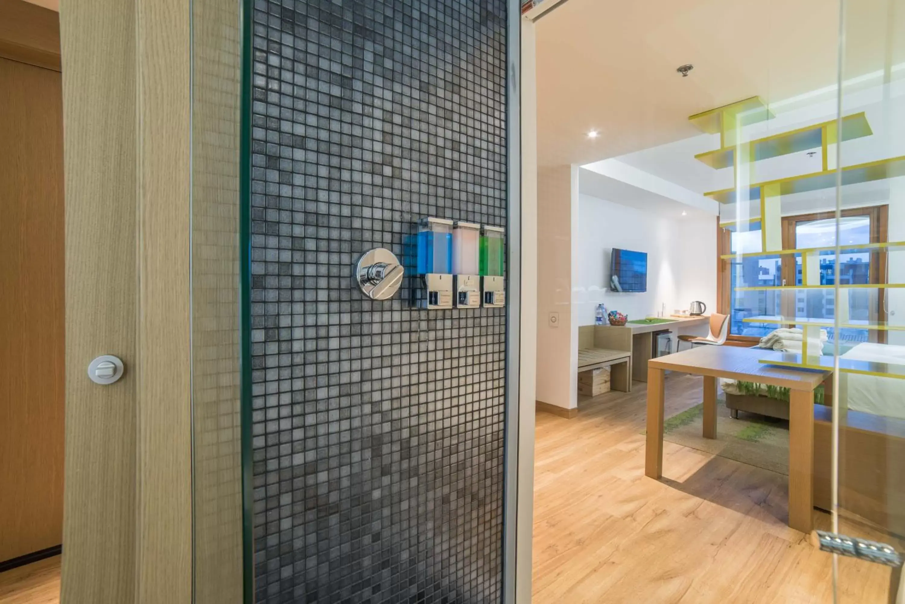 Bathroom, Lobby/Reception in Biohotel Organic Suites