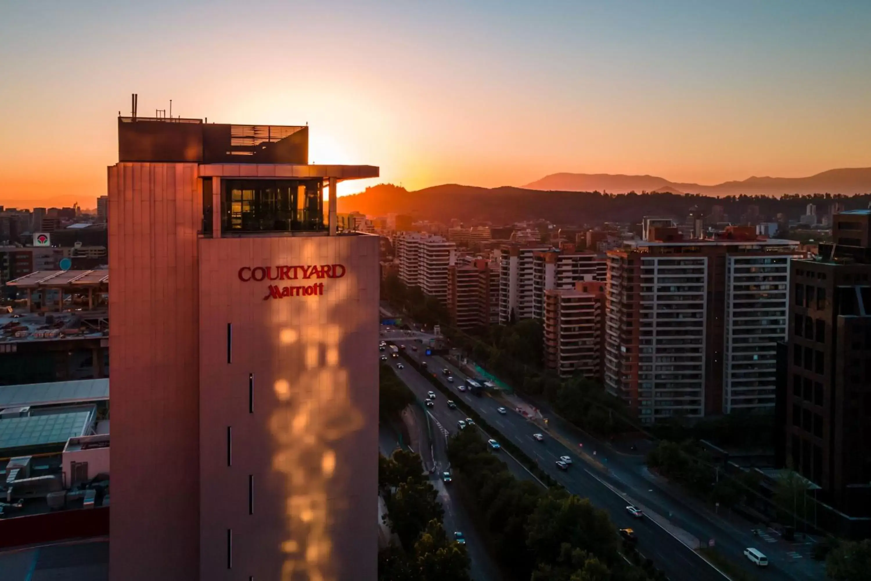 Property building, Sunrise/Sunset in Courtyard by Marriott Santiago Las Condes