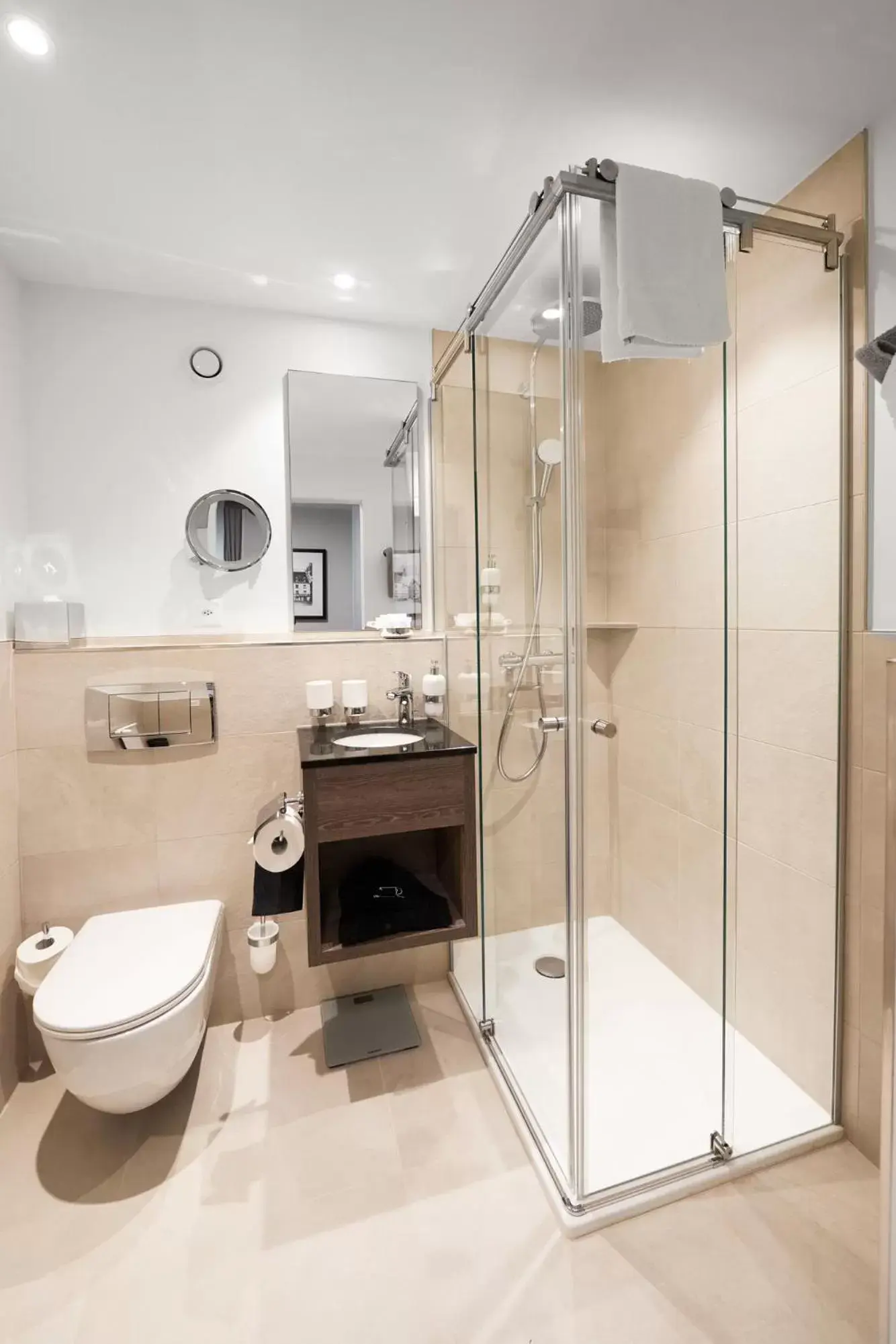 Shower, Bathroom in Hotel Löwen am See