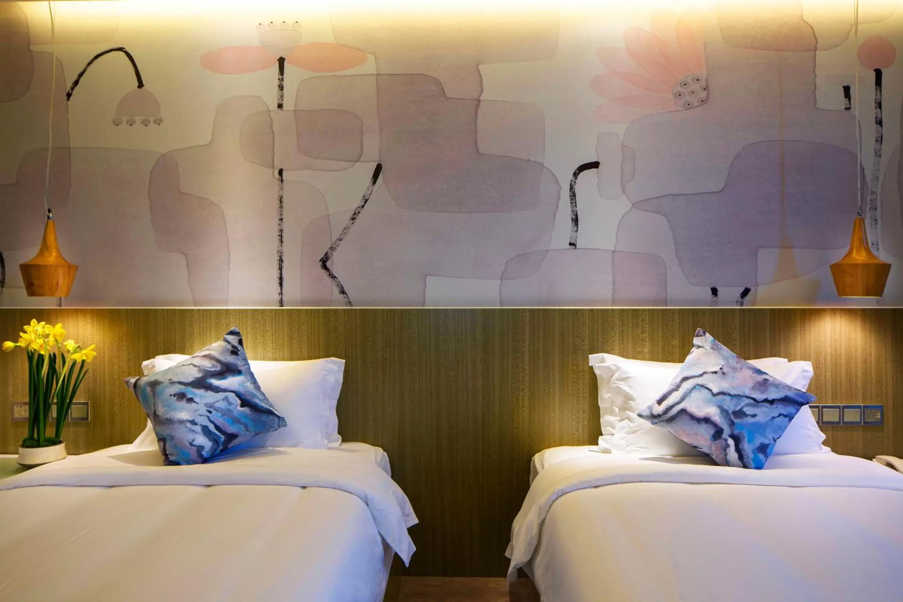 Bed in Paco Hotel Gangding Metro Guangzhou Bed in Paco Hotel Gangding Metro Guangzhou