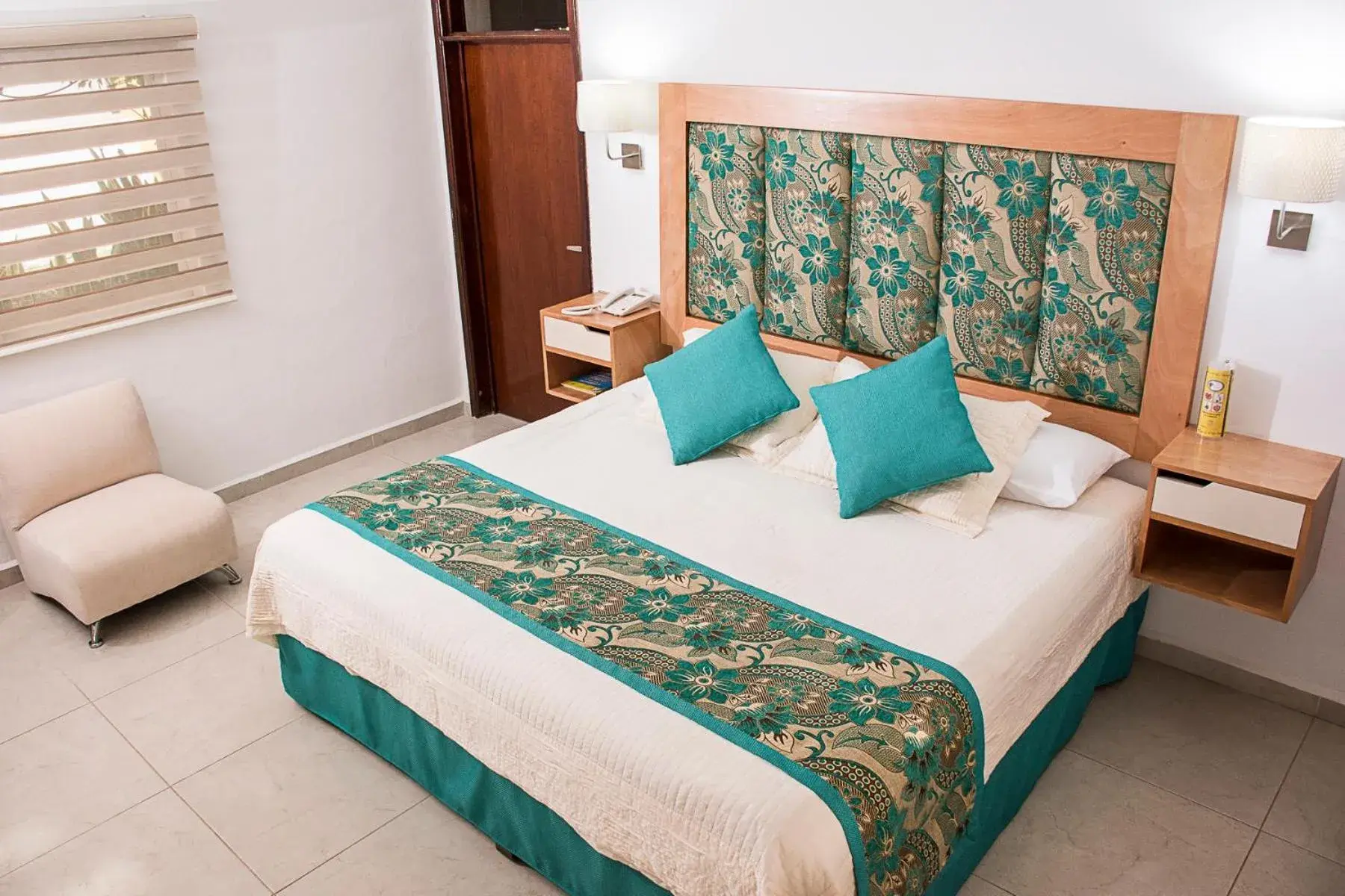 Bed in Hotel Posada Quinta Las Flores