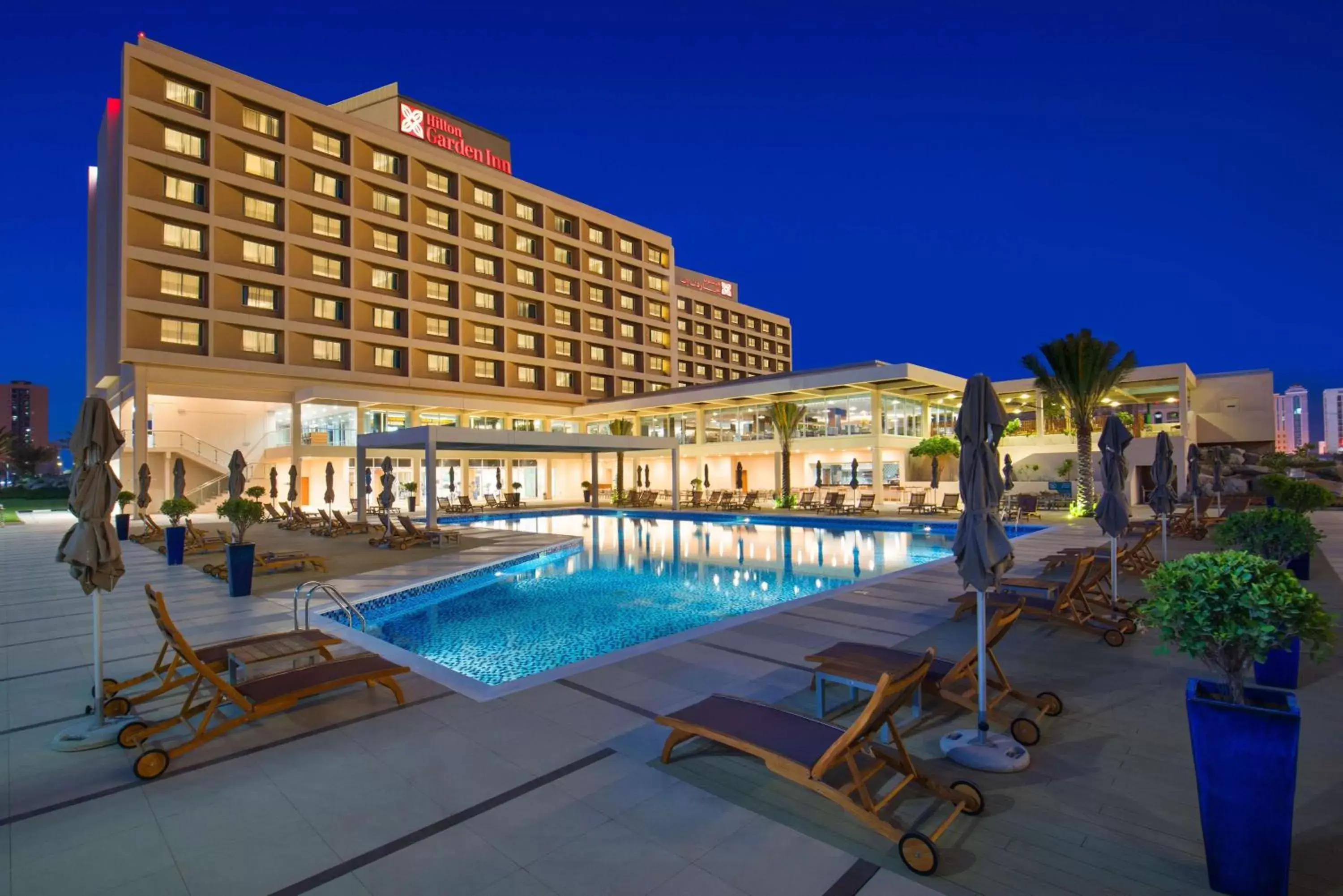 Pool view, Swimming Pool in Hilton Garden Inn Ras Al Khaimah