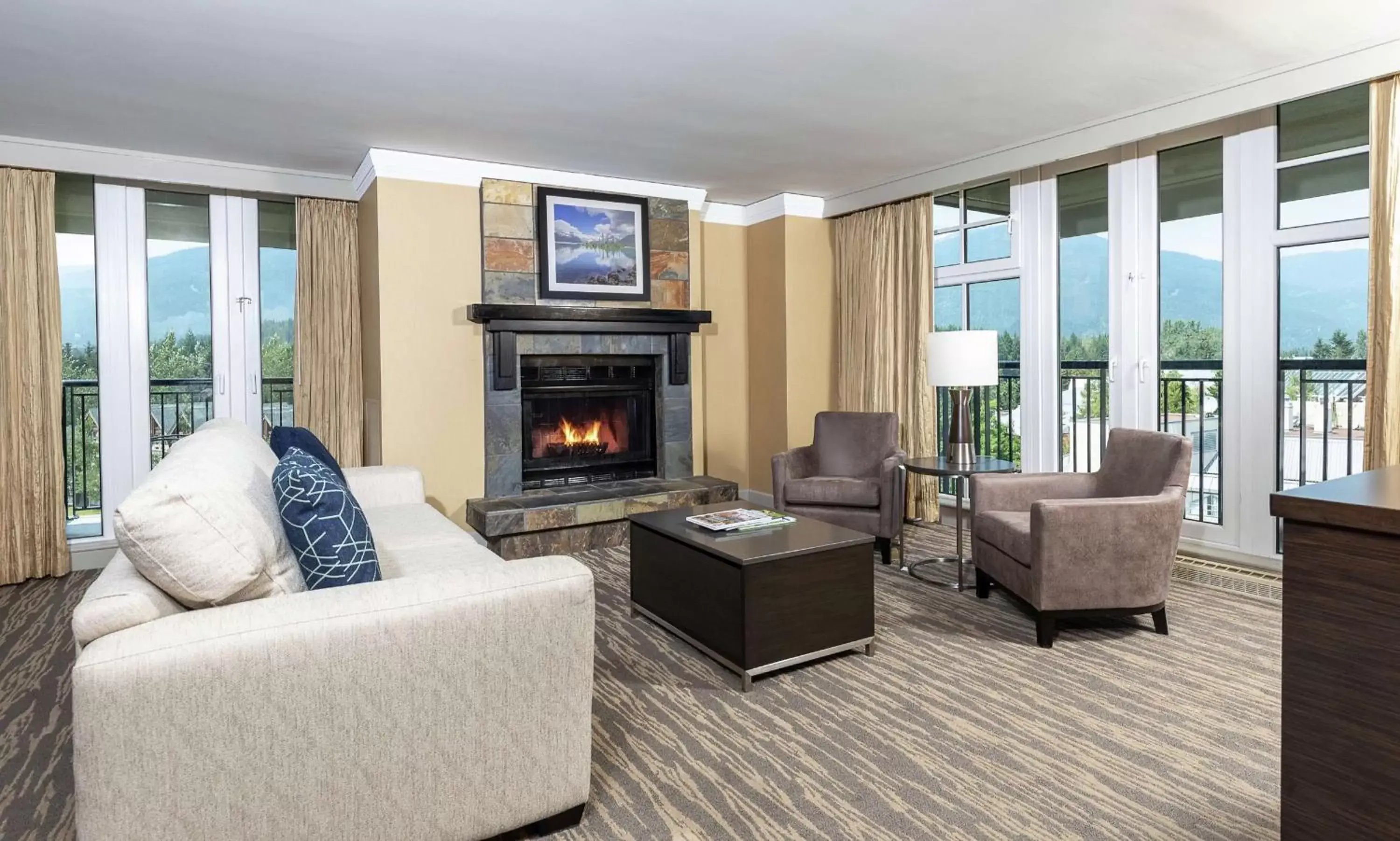 Living room, Seating Area in Hilton Whistler Resort & Spa