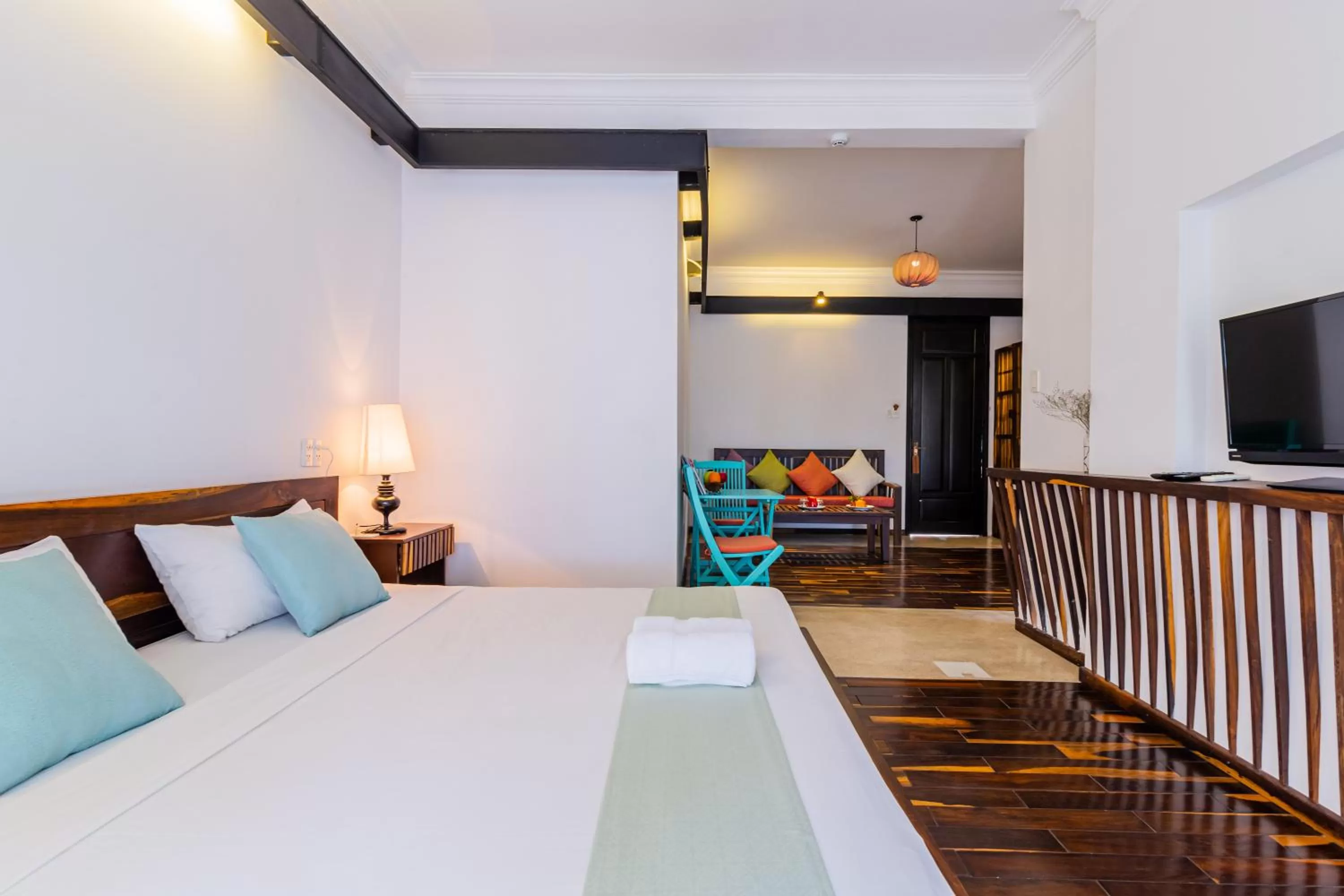 Bedroom, Bed in Tra Que Mansion