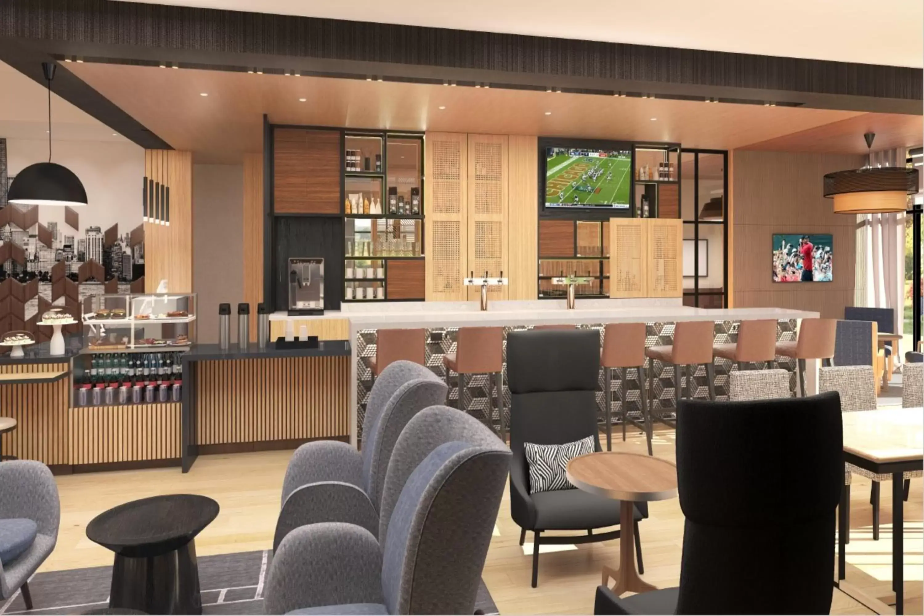 Restaurant/places to eat, Lounge/Bar in Hyatt Place at Wichita State University