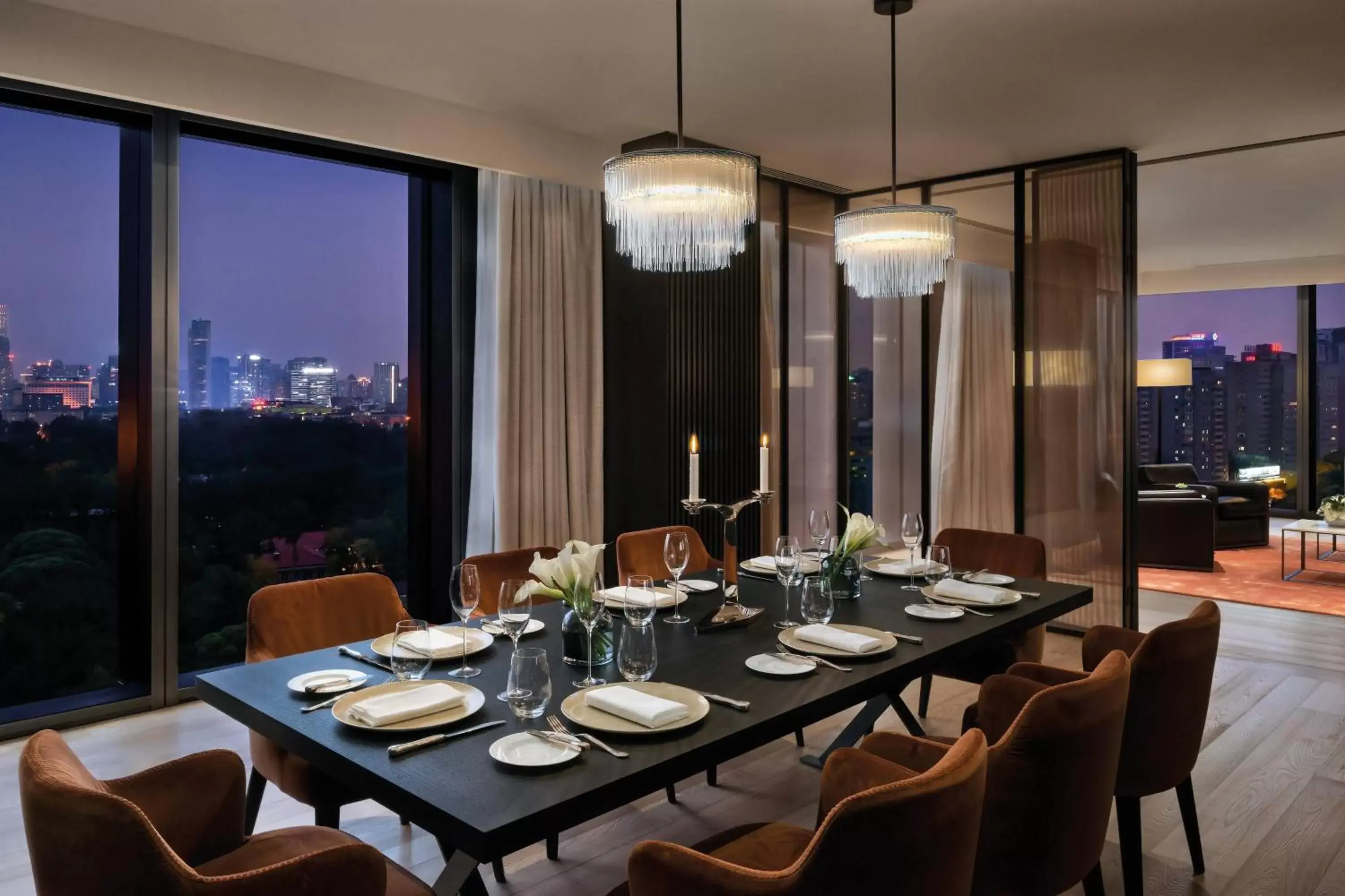 Bedroom, Restaurant/Places to Eat in Bulgari Hotel, Beijing