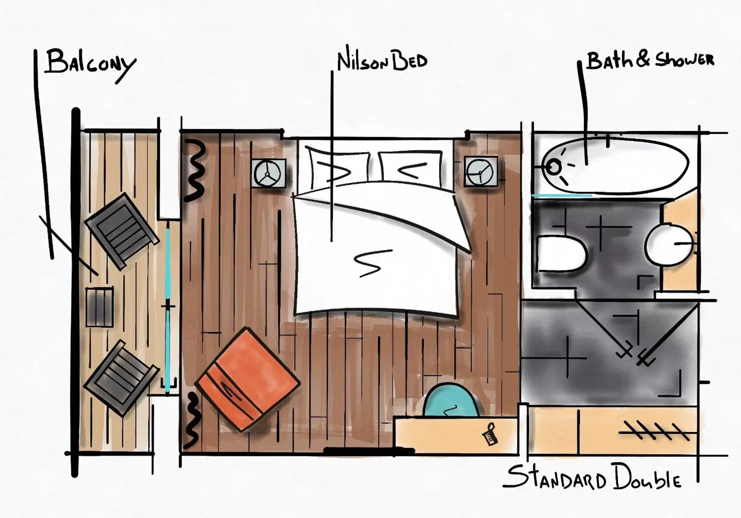 Floor Plan in Hotel de Sterrenberg - Adults Only