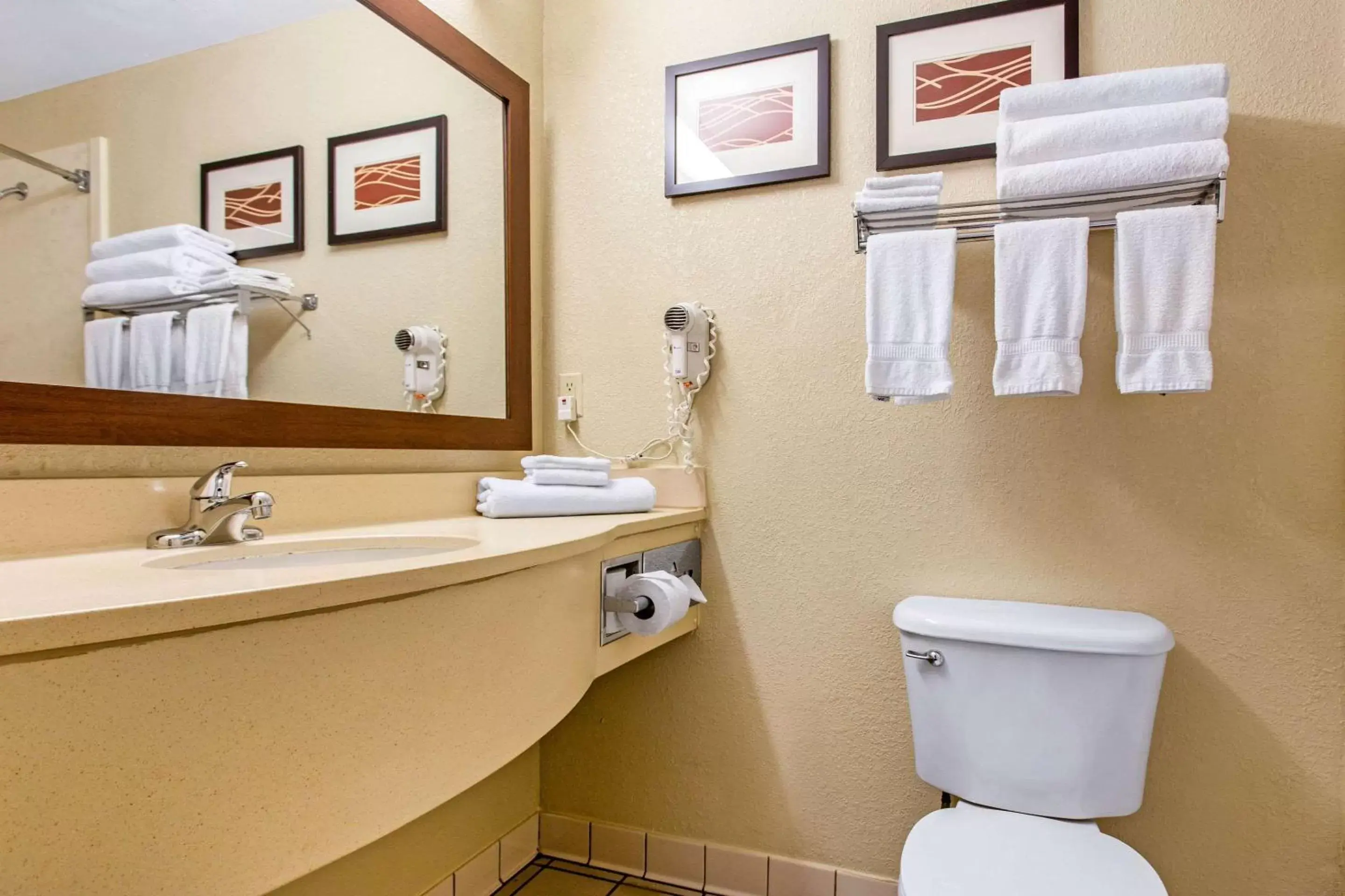 Bathroom in Comfort Suites Wilmington near Downtown