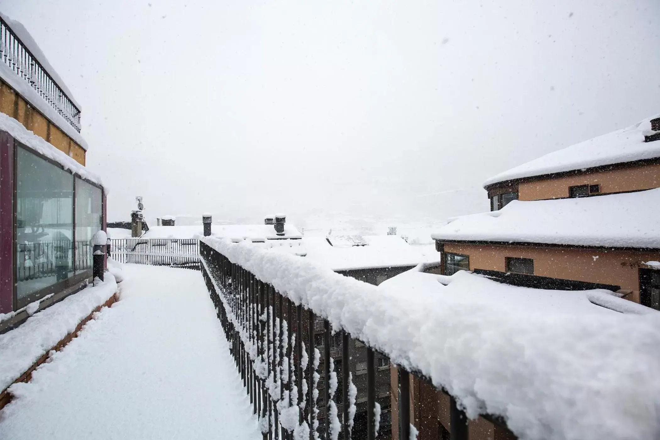 Street view, Winter in Hotel Cervol