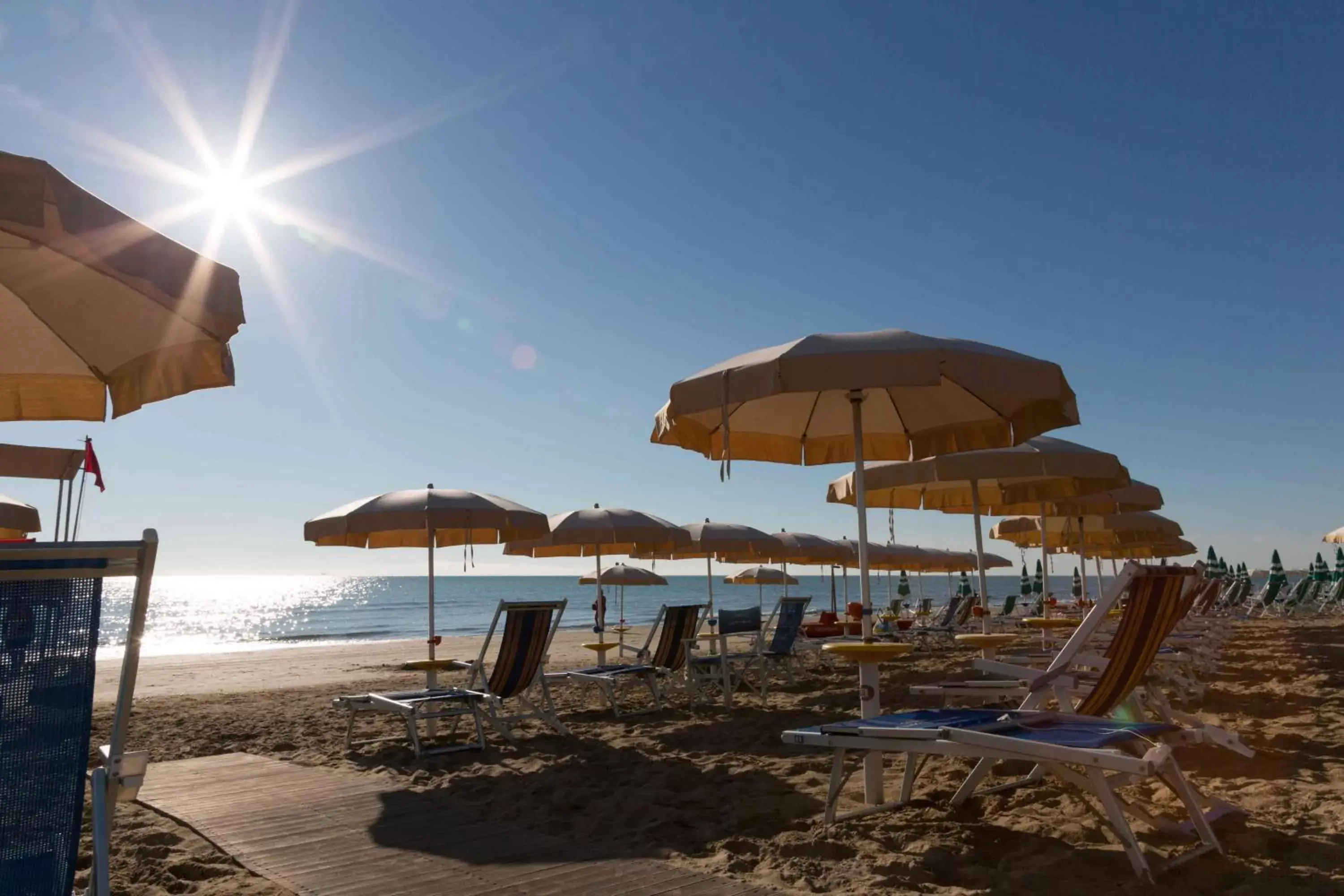 Beach in Hotel Miramare