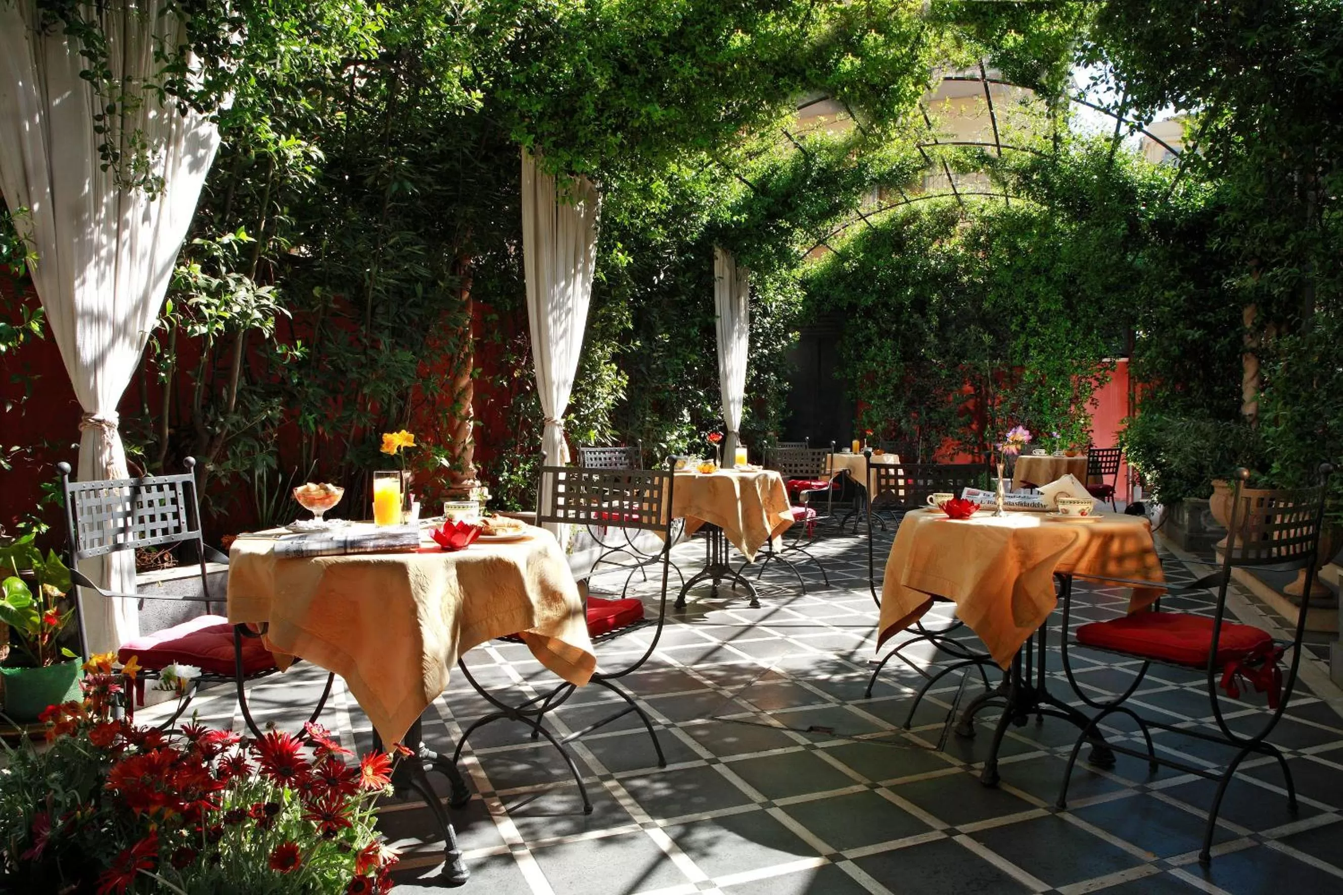 Patio in Liberty Hotel